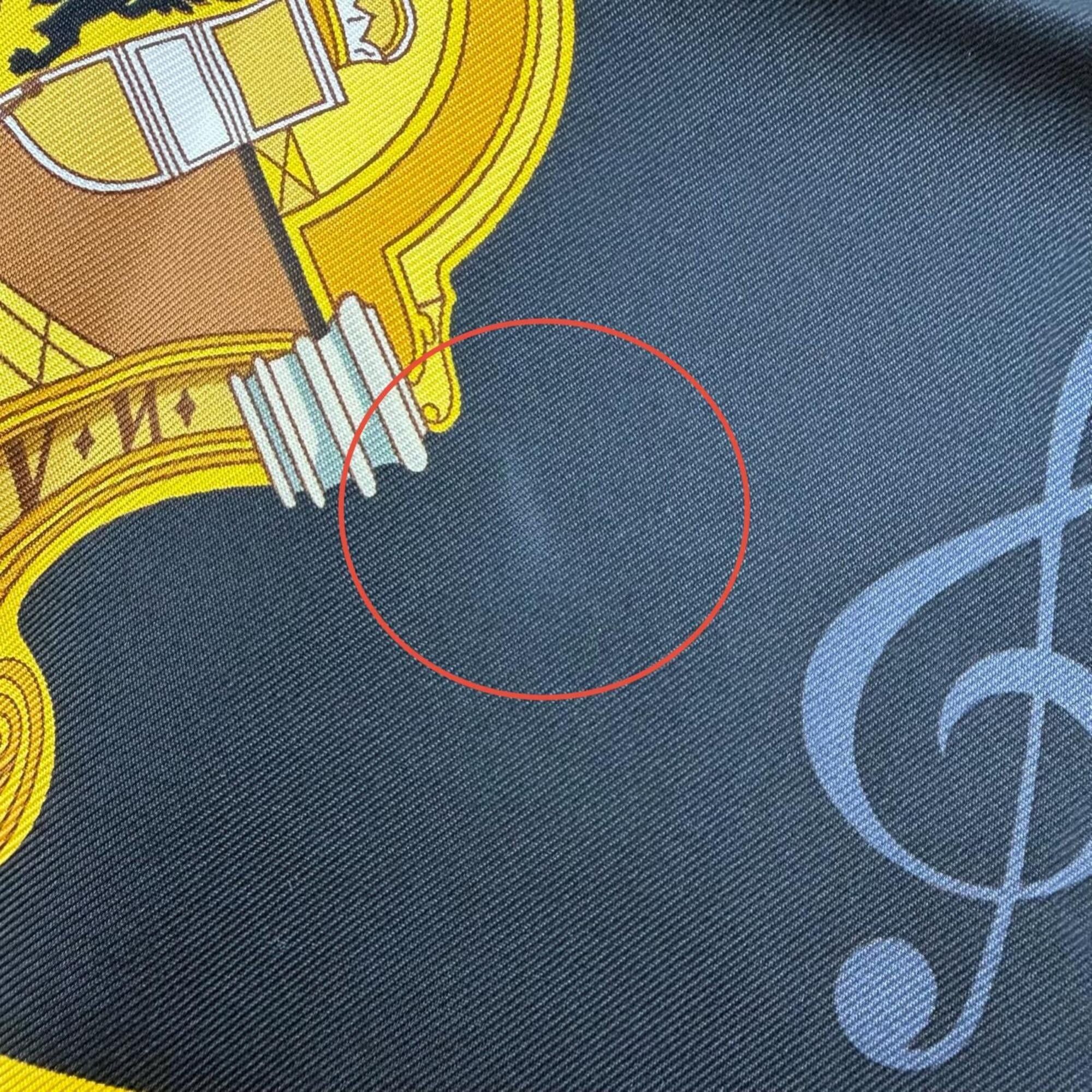 Hermes HERMES Carre 90 IN SALZBURG (Salzburg) 100% Silk Scarf/Muffler, Black, Made in France, Women's, with Box. Size ONE SIZE - 10 Thumbnail
