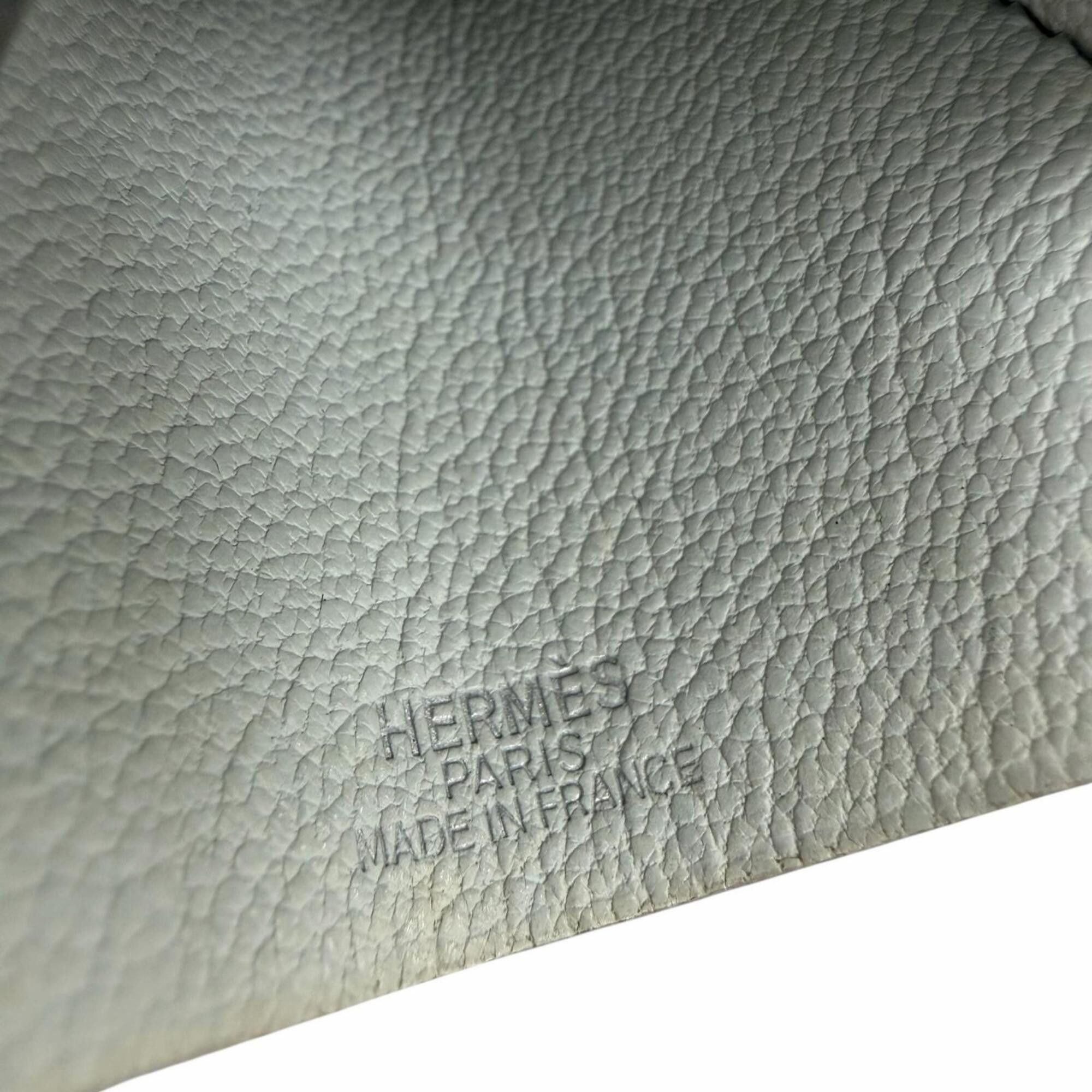 Hermes HERMES Vintage Clochette Charm Leather Silver Hardware Necklace Light Blue □F Stamp Made in France Women's with Box Size ONE SIZE - 8 Thumbnail