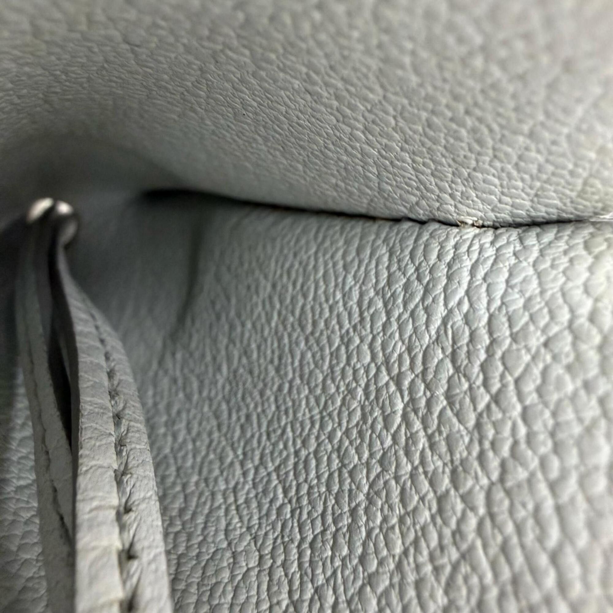 Hermes HERMES Vintage Clochette Charm Leather Silver Hardware Necklace Light Blue □F Stamp Made in France Women's with Box Size ONE SIZE - 9 Thumbnail