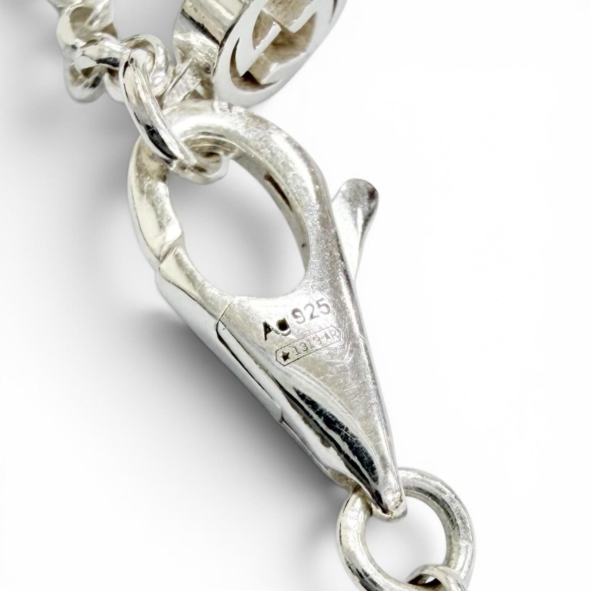 Gucci GUCCI 770724 Double G Necklace, 925 Sterling Silver, Weight 5.4g, Women's, Comes with Box and Dust Bag, Very Popular, Highly Recommended! Size ONE SIZE - 9 Thumbnail