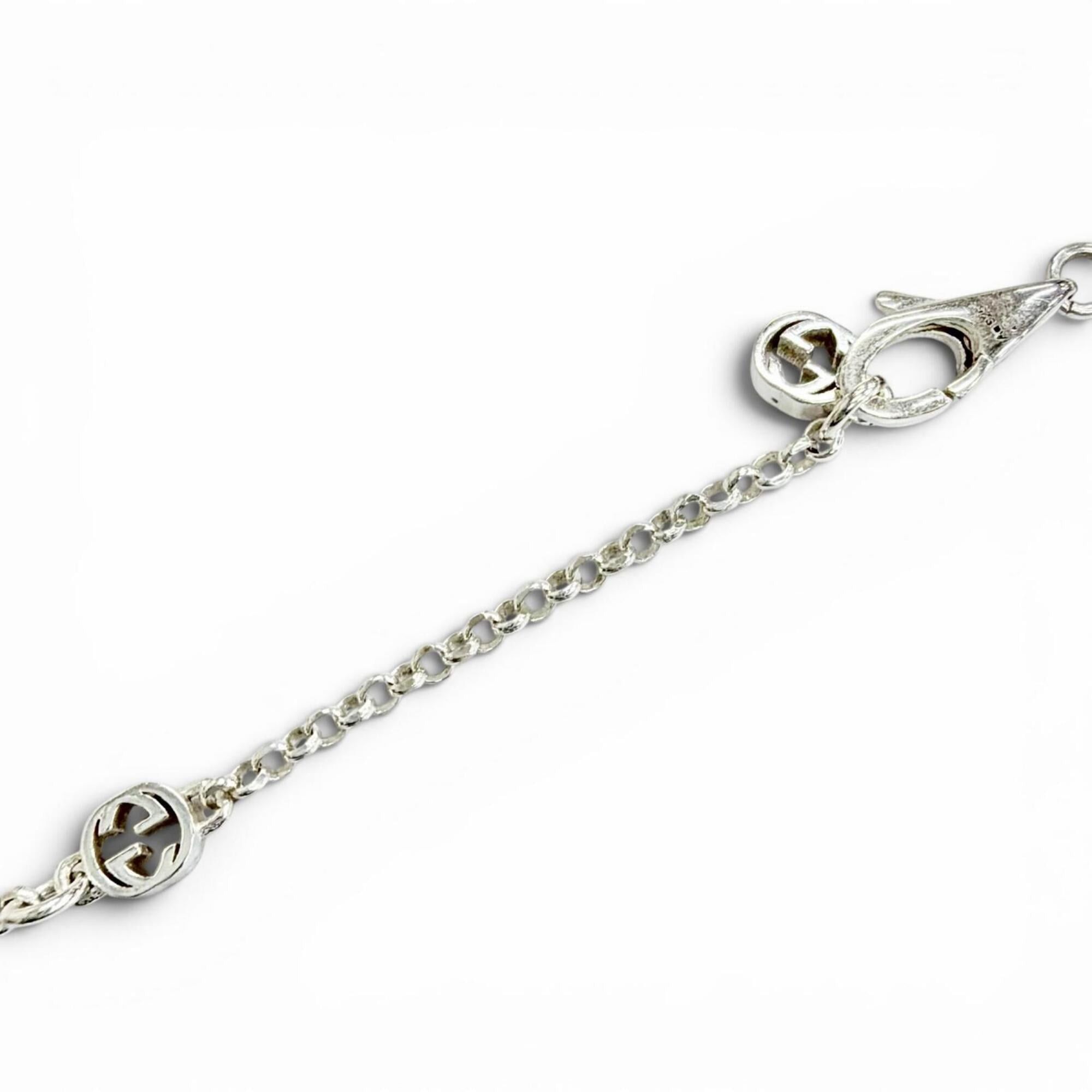 Gucci GUCCI 770724 Double G Necklace, 925 Sterling Silver, Weight 5.4g, Women's, Comes with Box and Dust Bag, Very Popular, Highly Recommended! Size ONE SIZE - 7 Thumbnail