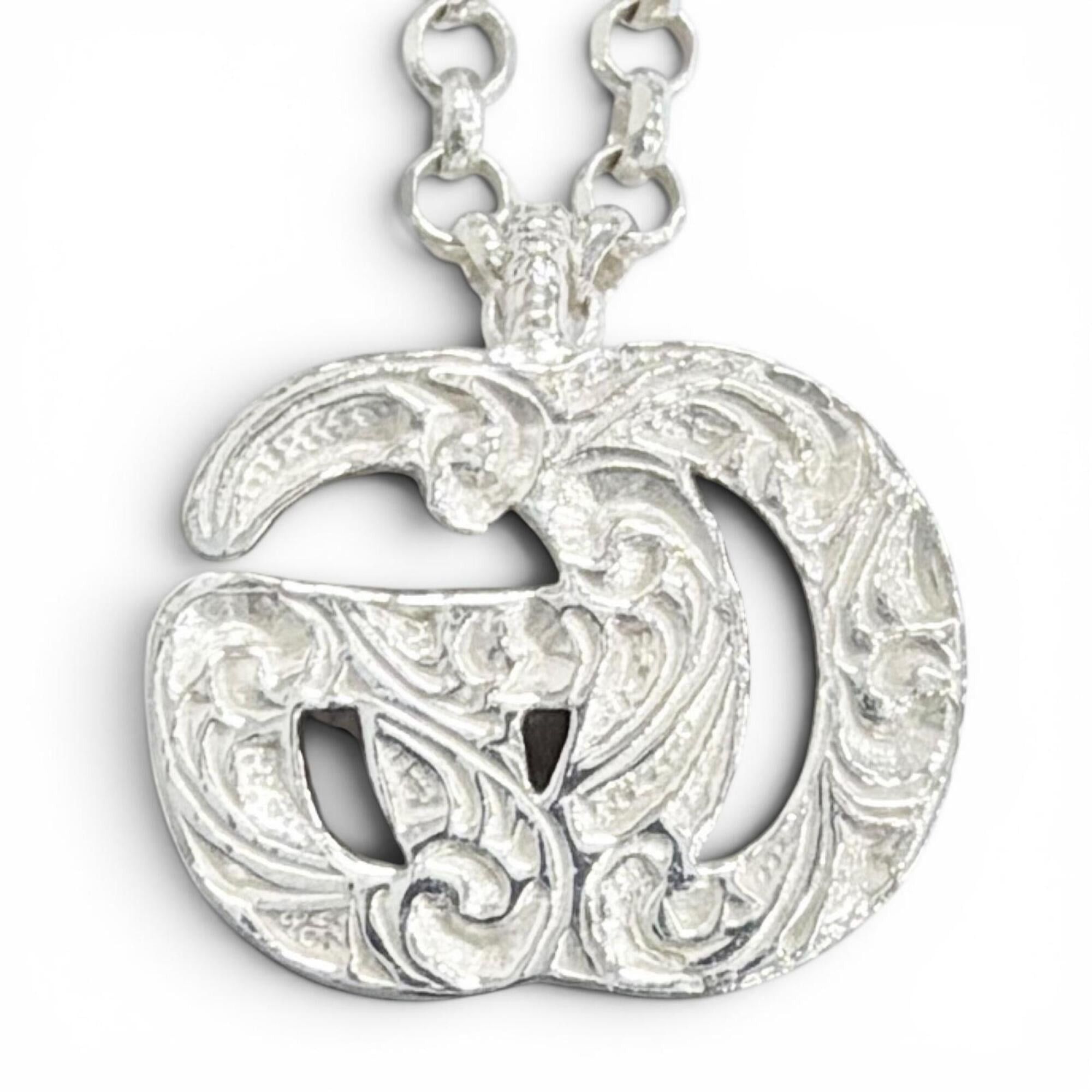 Gucci GUCCI 770724 Double G Necklace, 925 Sterling Silver, Weight 5.4g, Women's, Comes with Box and Dust Bag, Very Popular, Highly Recommended! Size ONE SIZE - 4 Thumbnail