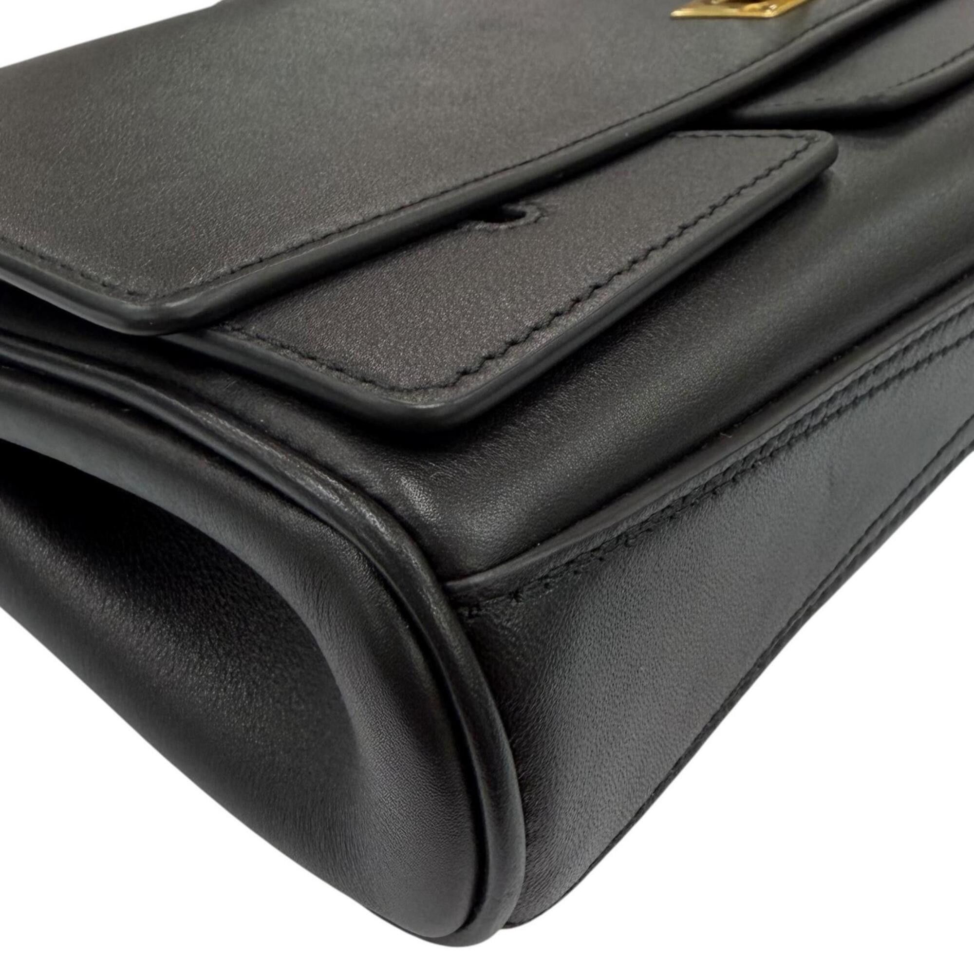 Balenciaga BALENCIAGA 834943 Bel Air Small Clutch Bag, 2-Way Leather Shoulder Black, Made in Italy, Women's, with Dust Bag Size ONE SIZE - 6 Thumbnail
