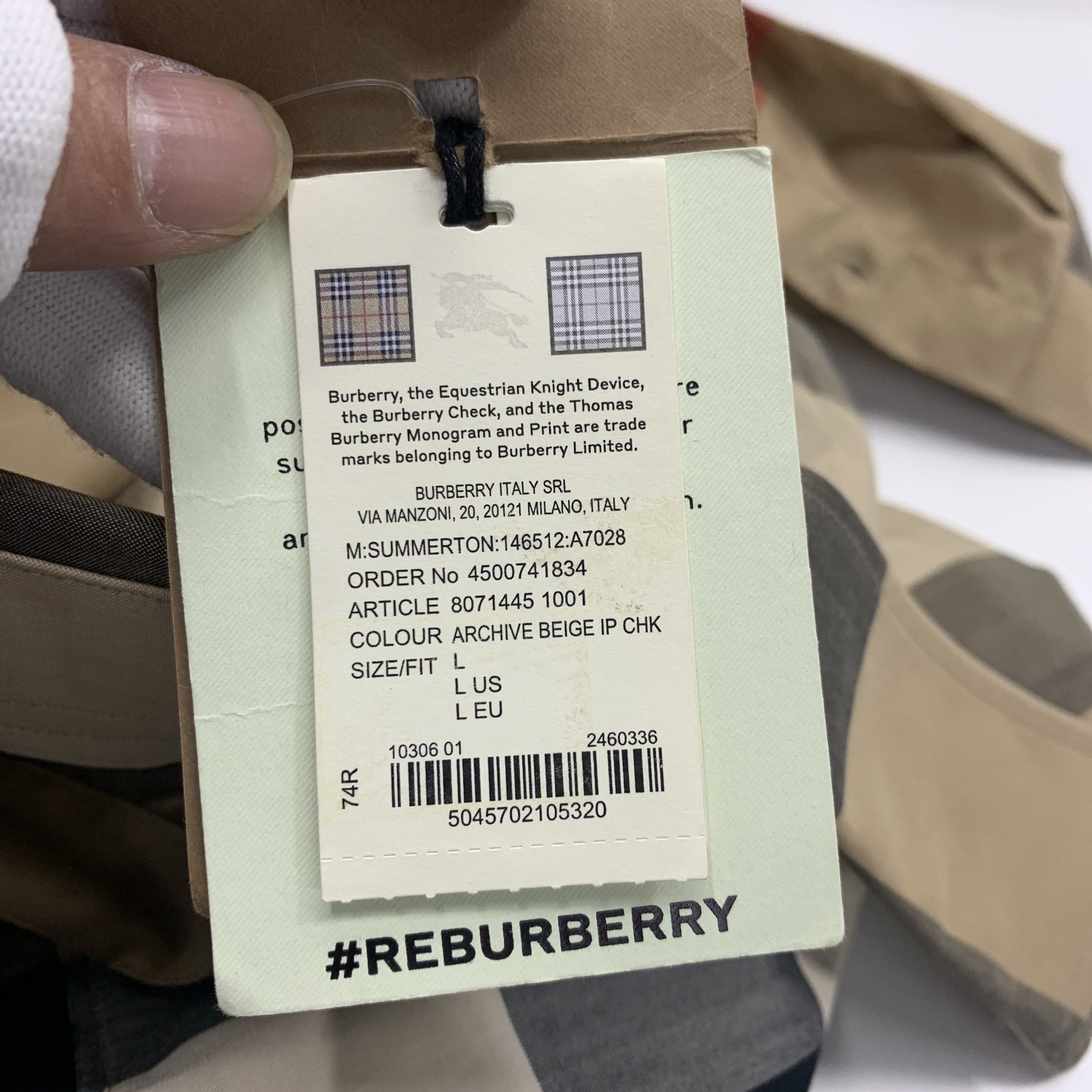 Burberry Burberry Archive Beige Check Button Up Shirt Size L Size US L / EU 52-54 / 3 - 4 Thumbnail