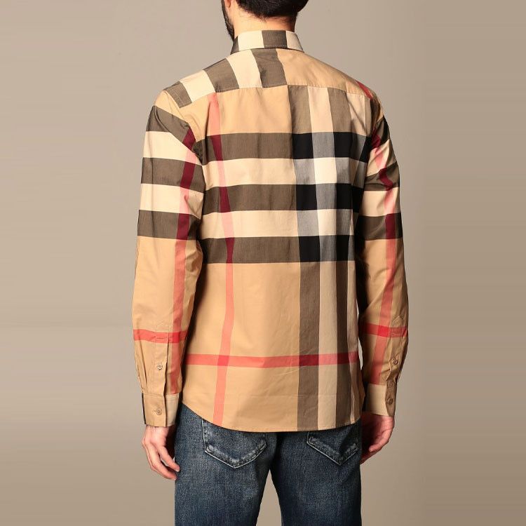 Burberry Burberry Archive Beige Check Button Up Shirt Size L Size US L / EU 52-54 / 3 - 8 Thumbnail