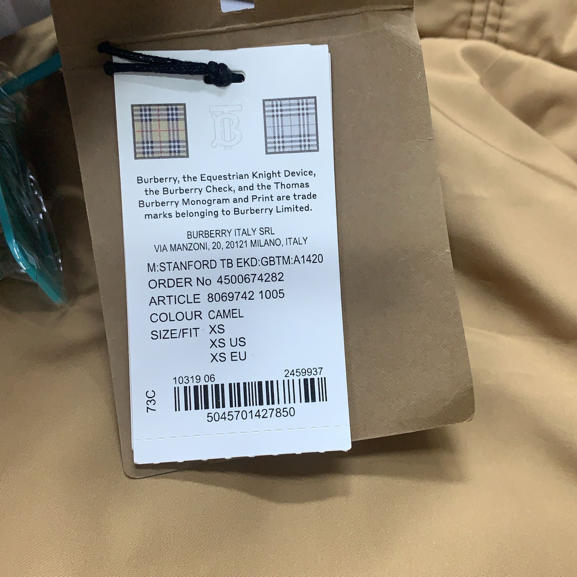 Burberry Burberry Logo Print Hooded Jacket Size XS Size US XS / EU 42 / 0 - 3 Thumbnail