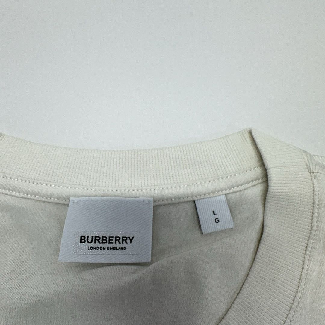 Burberry Burberry Logo Embossed Cotton T-Shirt Size L Size US L / EU 52-54 / 3 - 4 Thumbnail