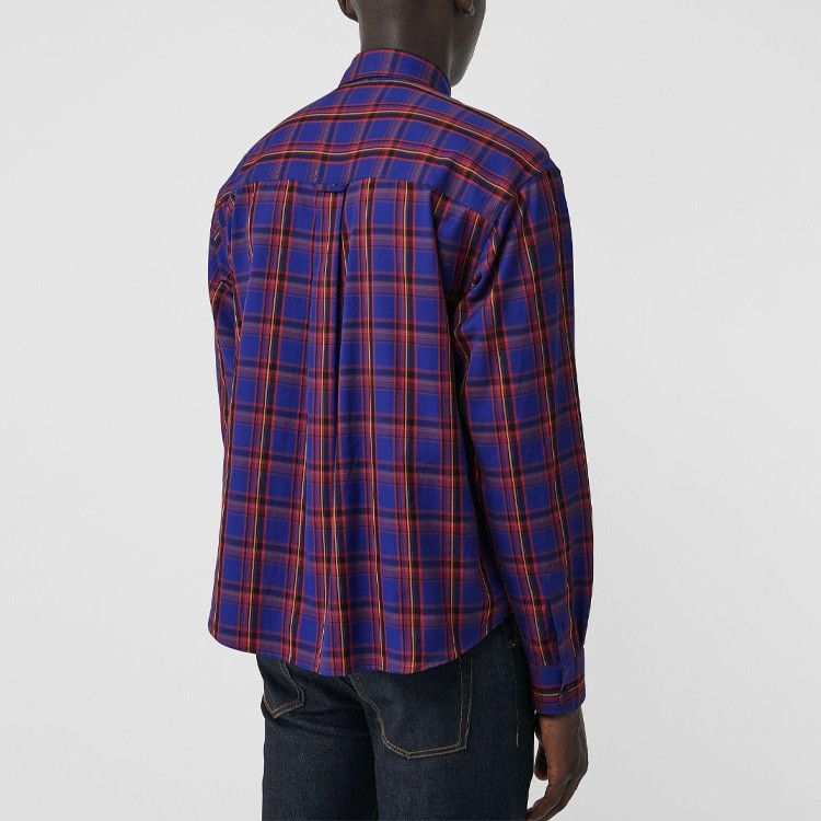 Burberry Burberry Blue Plaid Button Up Shirt Size S Size US S / EU 44-46 / 1 - 8 Thumbnail