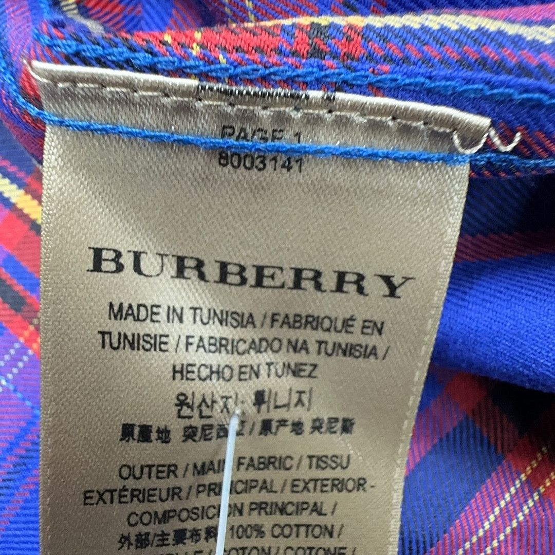 Burberry Burberry Blue Plaid Button Up Shirt Size S Size US S / EU 44-46 / 1 - 4 Thumbnail