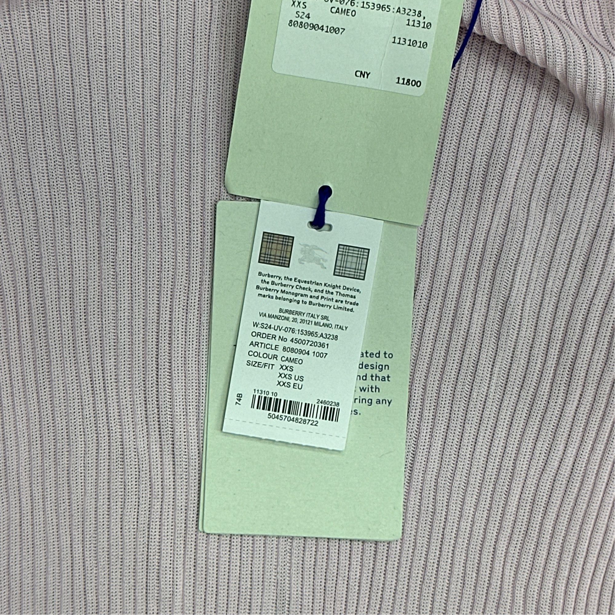Burberry Burberry Ribbed Knit Cardigan Size XXS Size XXS / US 00 / IT 34 - 3 Thumbnail