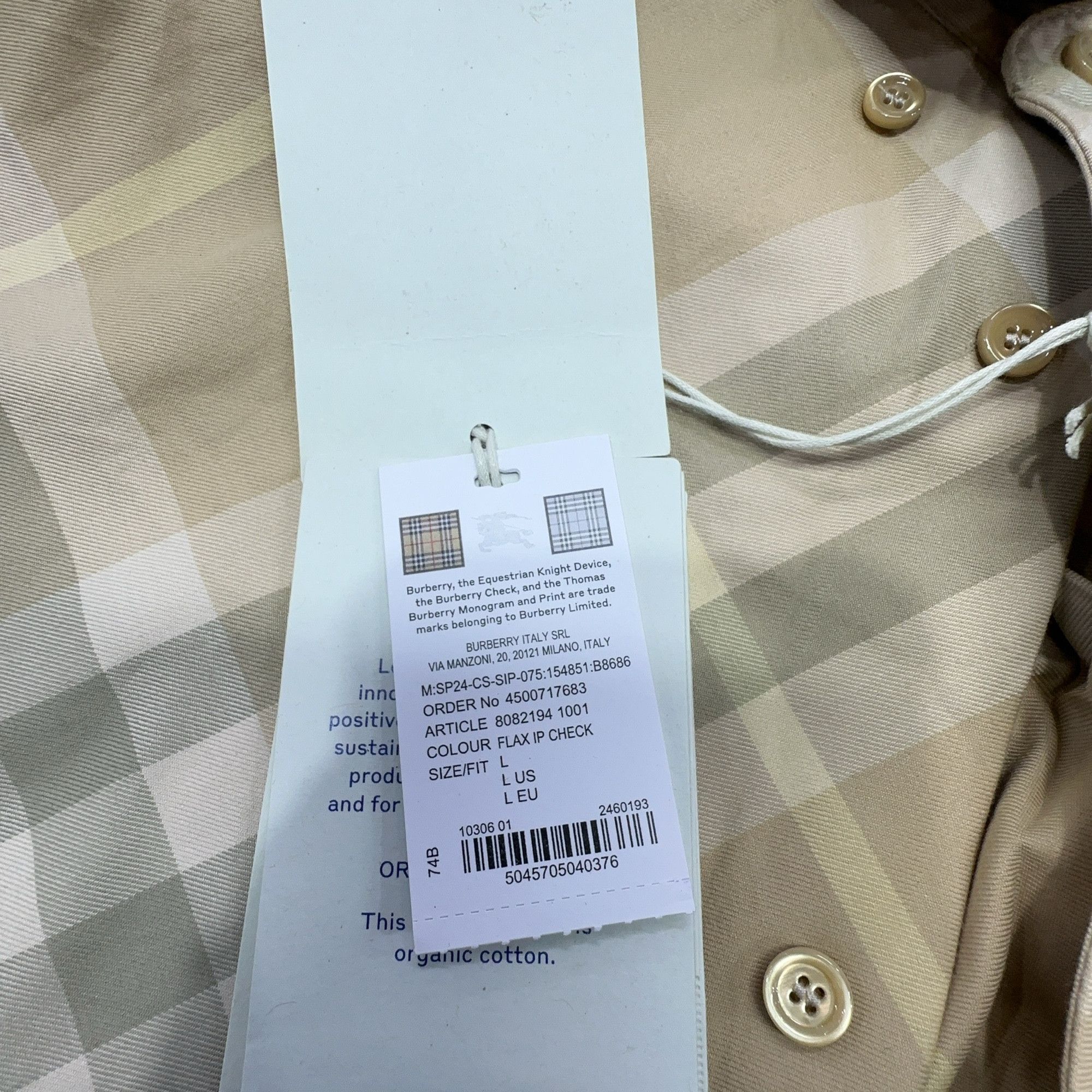 Burberry Burberry Check Print Button Up Shirt Size L Size US L / EU 52-54 / 3 - 9 Thumbnail