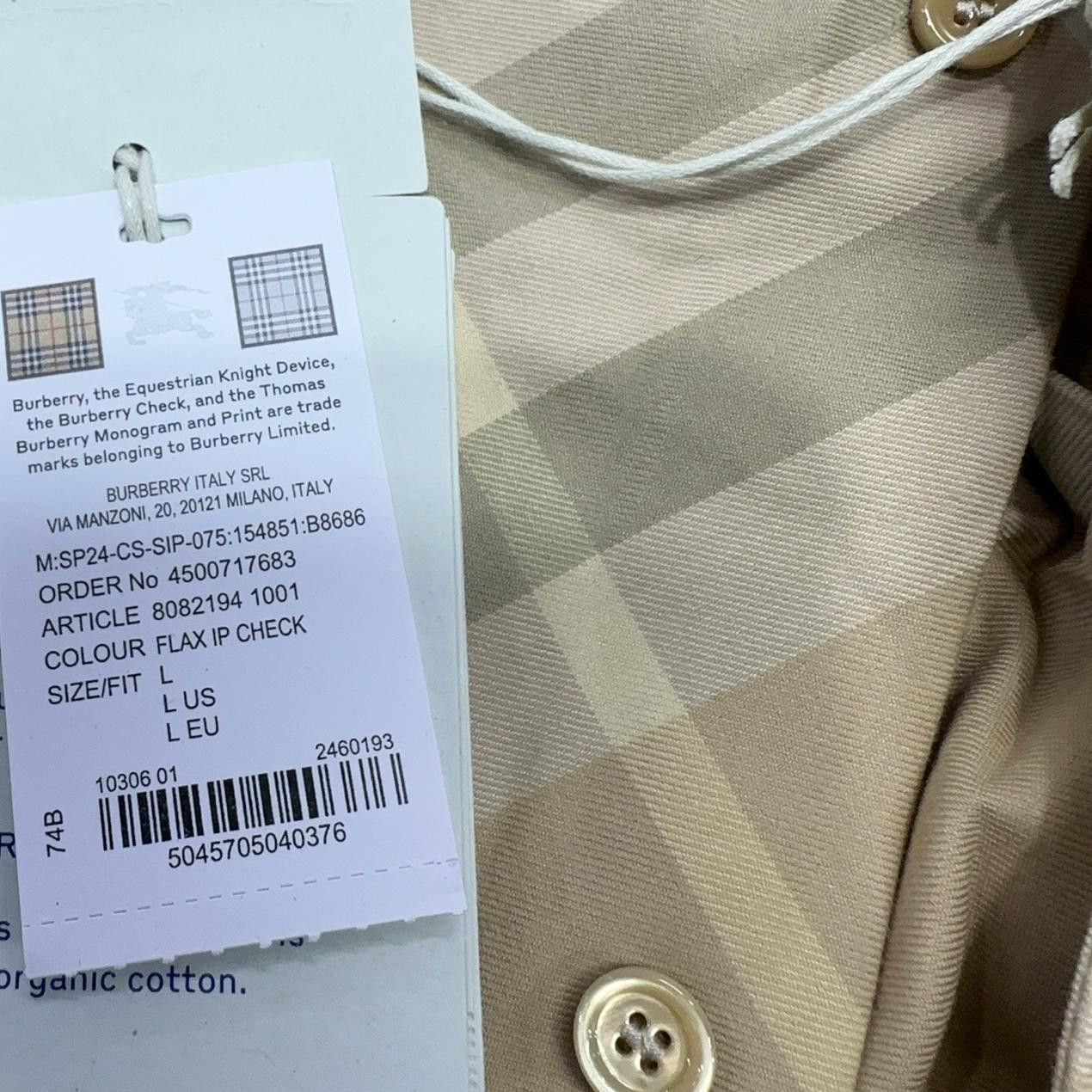 Burberry Burberry Check Print Button Up Shirt Size L Size US L / EU 52-54 / 3 - 8 Thumbnail