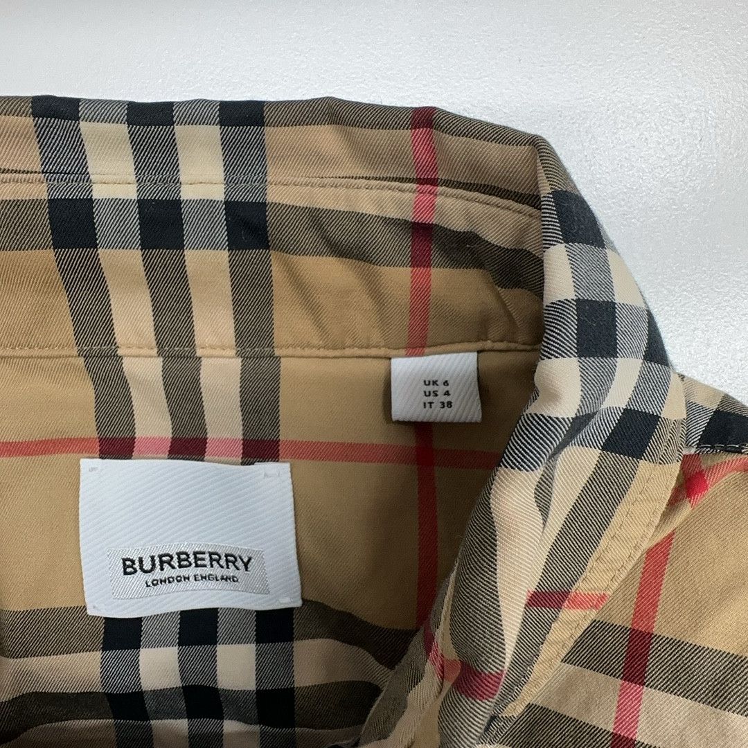 Burberry Burberry Check Button Up Shirt Size IT 38 Size XS / US 0-2 / IT 36-38 - 5 Thumbnail