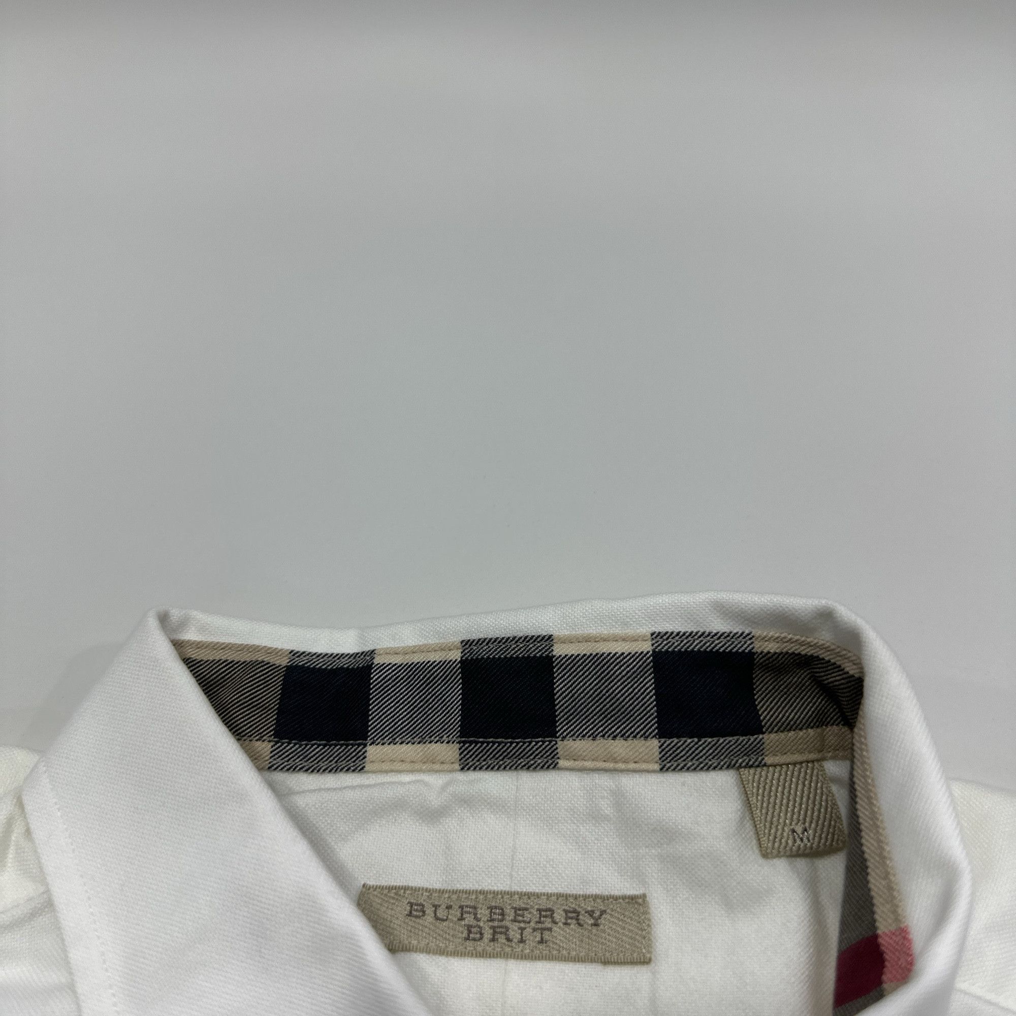 Burberry Burberry Check Collar Button Up Shirt Size M Size US M / EU 48-50 / 2 - 3 Thumbnail