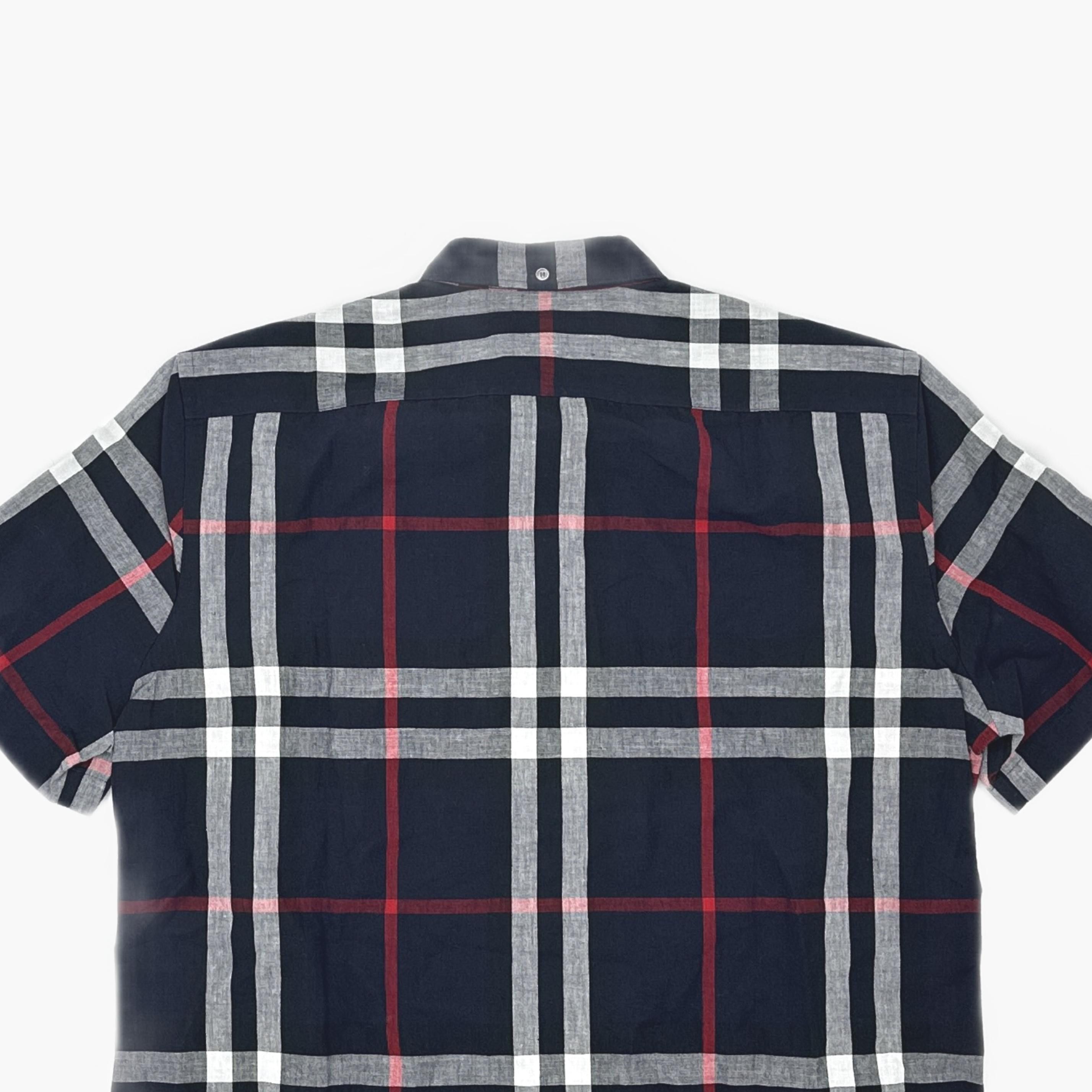 Burberry Burberry Plaid Short Sleeve Button Up Shirt Size XL Size US XL / EU 56 / 4 - 3 Thumbnail