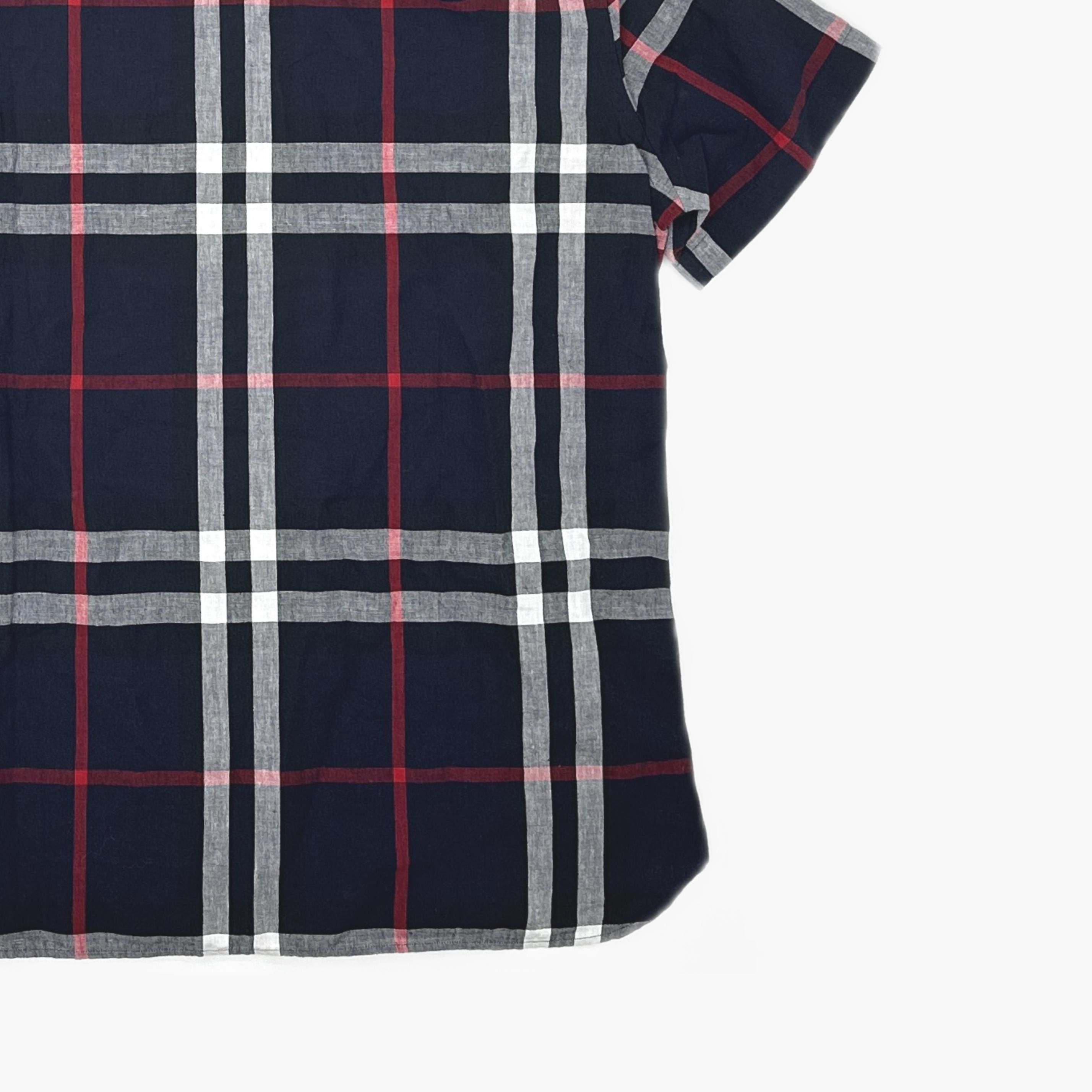 Burberry Burberry Plaid Short Sleeve Button Up Shirt Size XL Size US XL / EU 56 / 4 - 5 Thumbnail