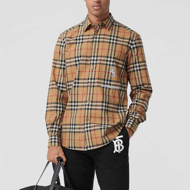 Burberry Burberry Unicorn Embroidered Check Shirt Size S Size US S / EU 44-46 / 1 - 5 Thumbnail