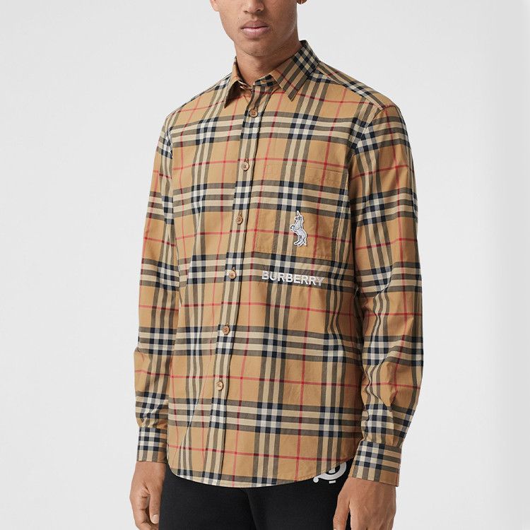 Burberry Burberry Unicorn Embroidered Check Shirt Size S Size US S / EU 44-46 / 1 - 6 Thumbnail