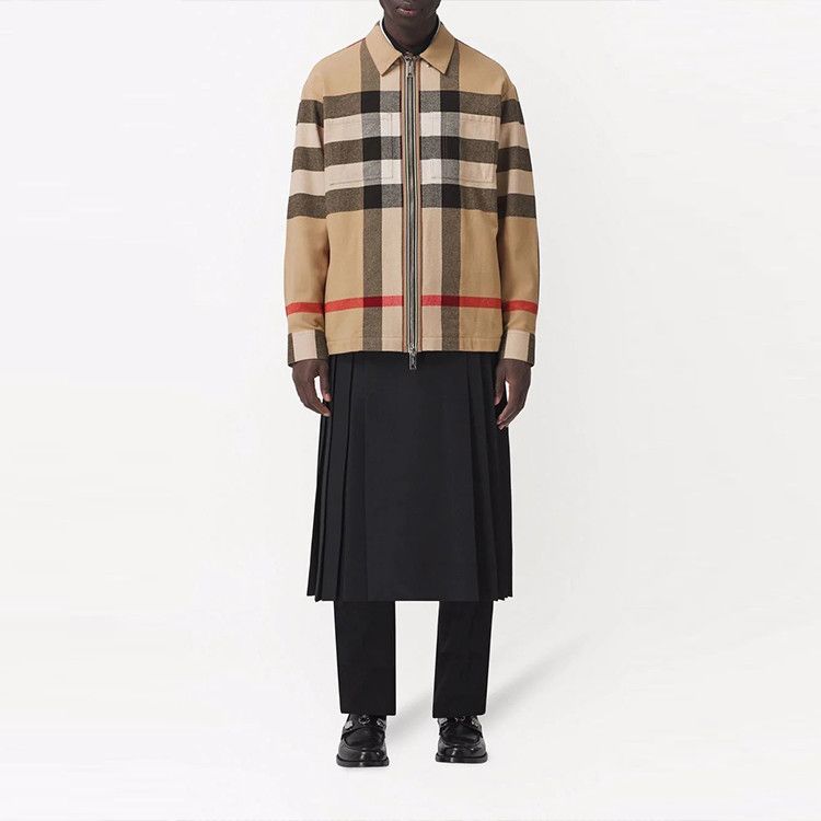 Burberry Burberry Check Zip Jacket Size L Size US L / EU 52-54 / 3 - 6 Thumbnail