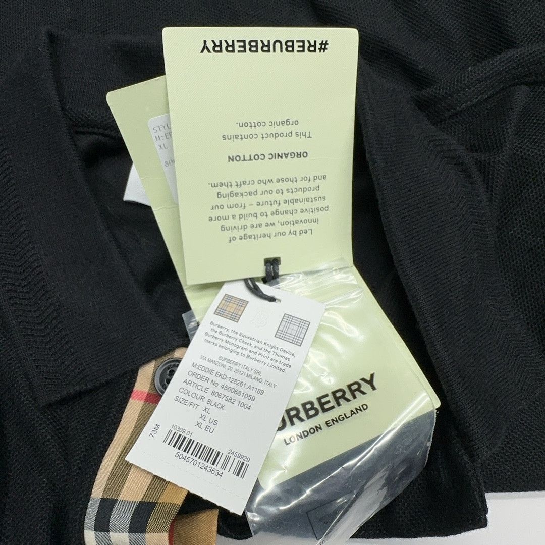 Burberry Burberry Logo Polo Shirt Size L Size US L / EU 52-54 / 3 - 10 Thumbnail