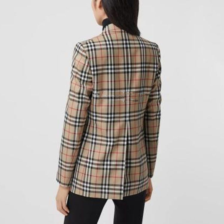 Burberry Burberry Check Wool Blazer Size 10 Size M / US 6-8 / IT 42-44 - 6 Thumbnail