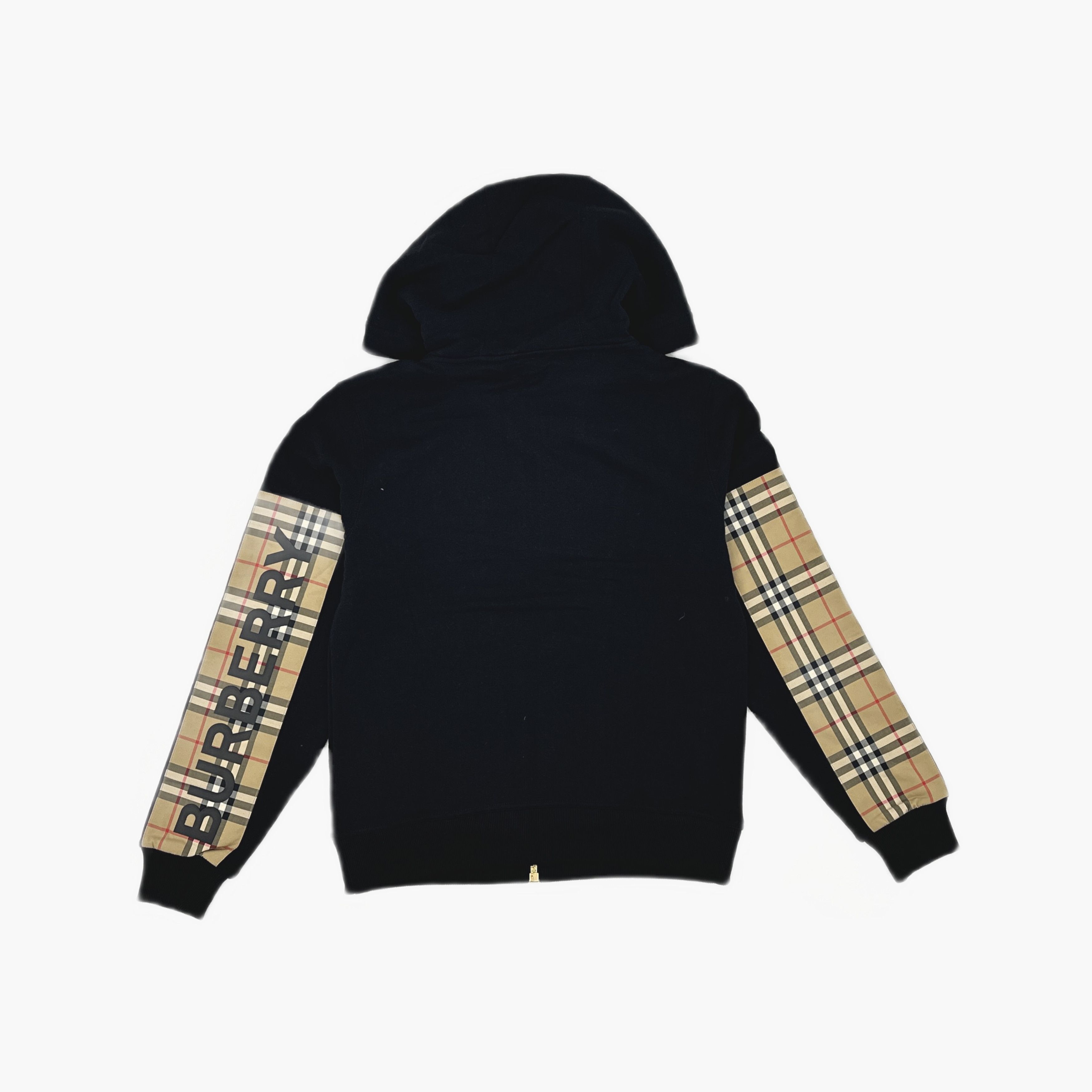 Burberry Burberry Check Sleeve Zip Up Hoodie XXS Size XXS / US 00 / IT 34 - 2 Thumbnail