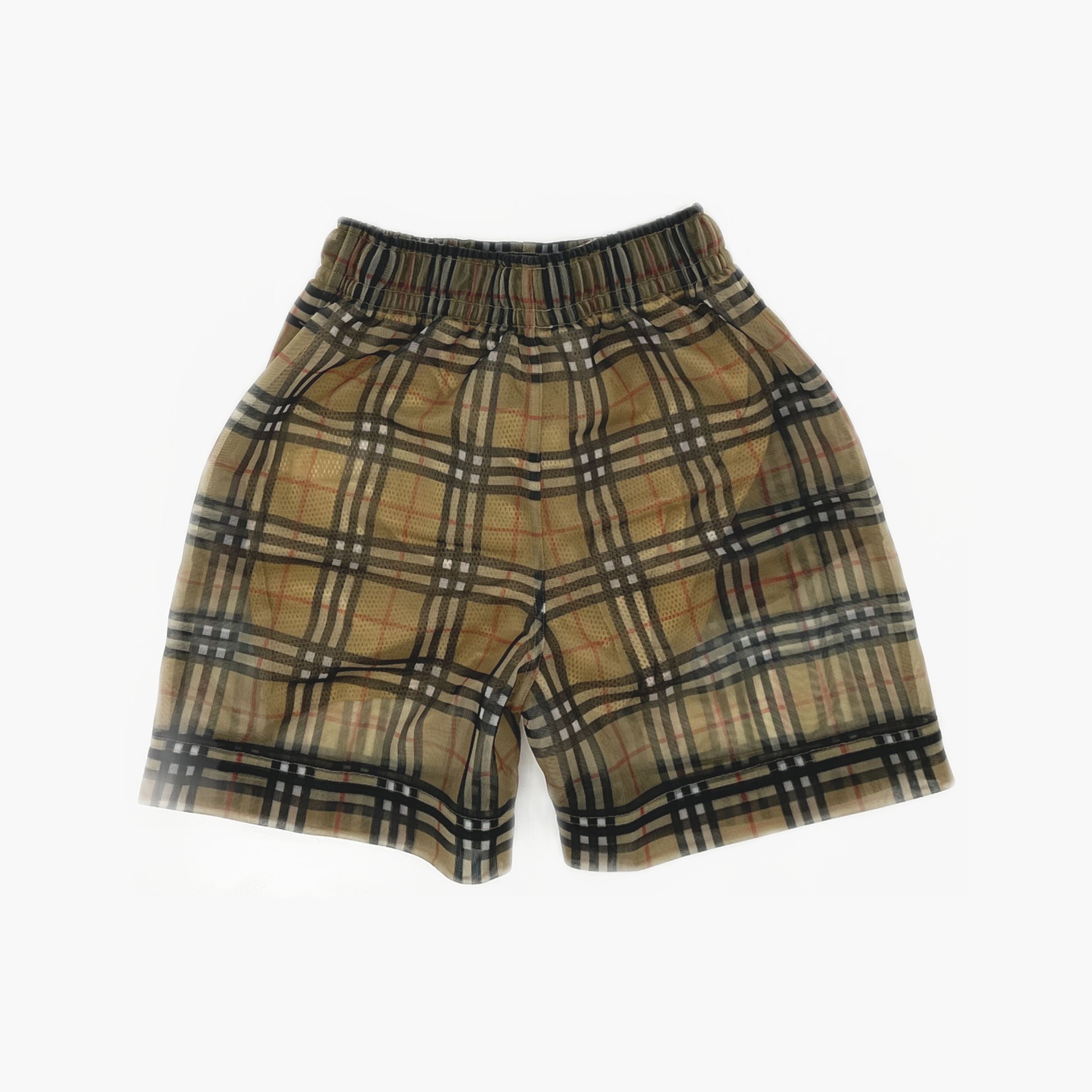 Burberry Burberry Archive Beige Check Mesh Shorts Size XS Size 26" / US 2 / IT 38 - 2 Thumbnail