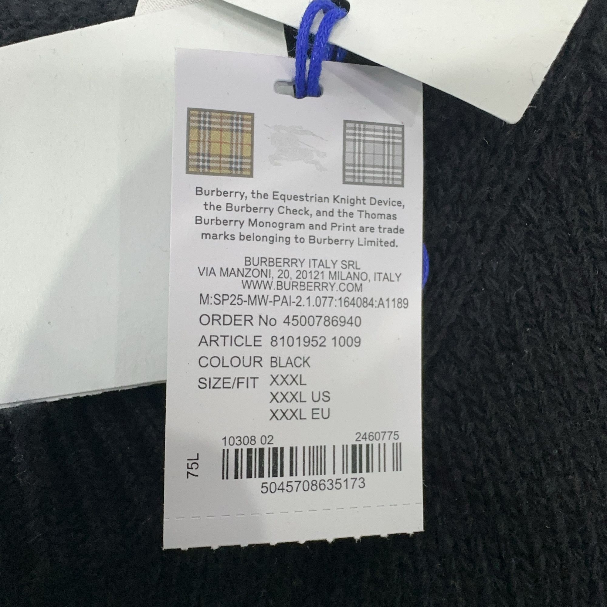 Burberry Burberry EKD Logo Wool Cashmere Sweater Size XXL Size US XXL / EU 58 / 5 - 4 Thumbnail