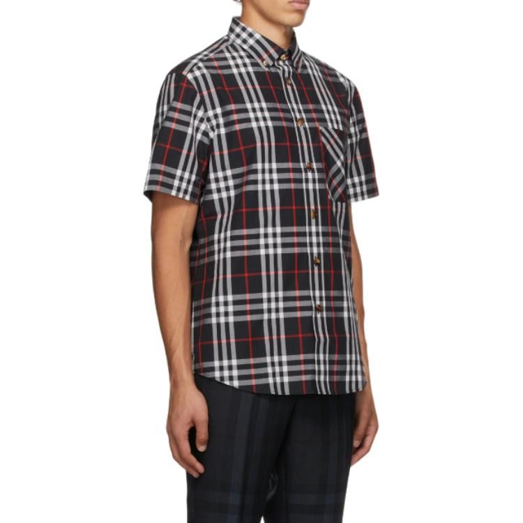 Burberry Burberry Black Check Button Up Shirt Size XS Size US XS / EU 42 / 0 - 14 Thumbnail