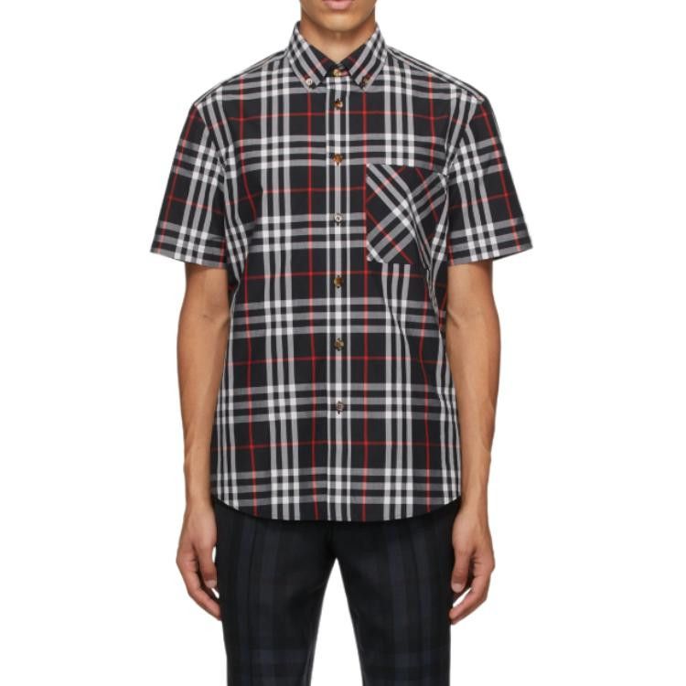 Burberry Burberry Black Check Button Up Shirt Size XS Size US XS / EU 42 / 0 - 13 Thumbnail