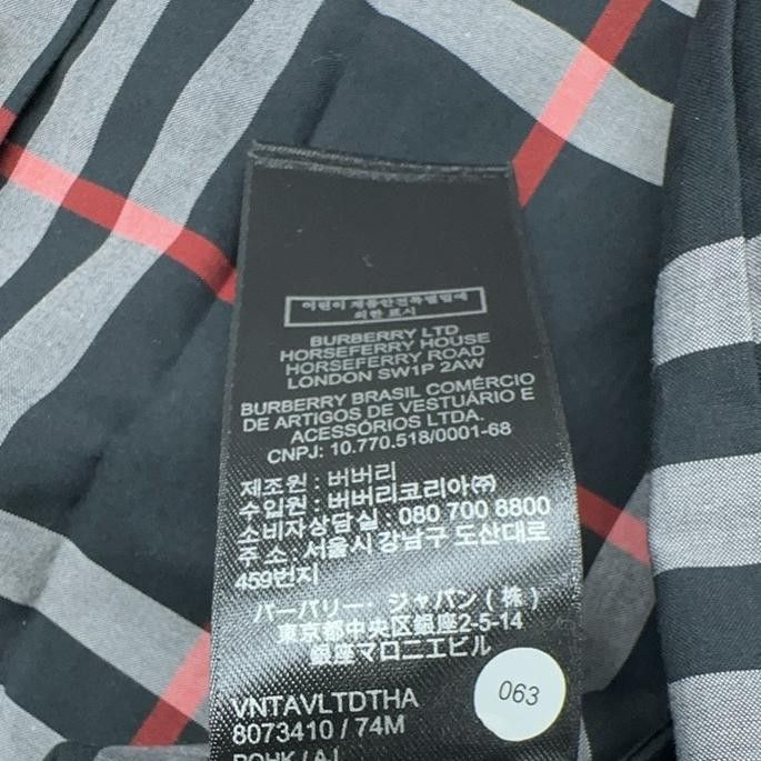 Burberry Burberry Black Check Button Up Shirt Size XS Size US XS / EU 42 / 0 - 6 Thumbnail