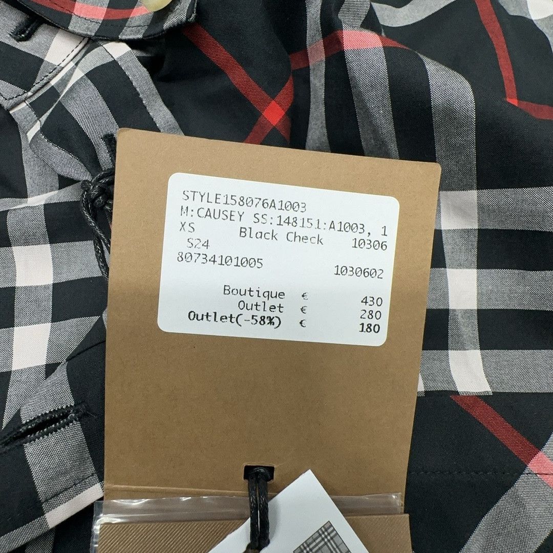 Burberry Burberry Black Check Button Up Shirt Size XS Size US XS / EU 42 / 0 - 11 Thumbnail