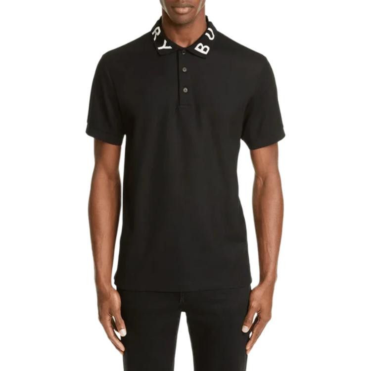 Burberry Burberry Logo Collar Polo Shirt Black Size M Size US M / EU 48-50 / 2 - 7 Thumbnail