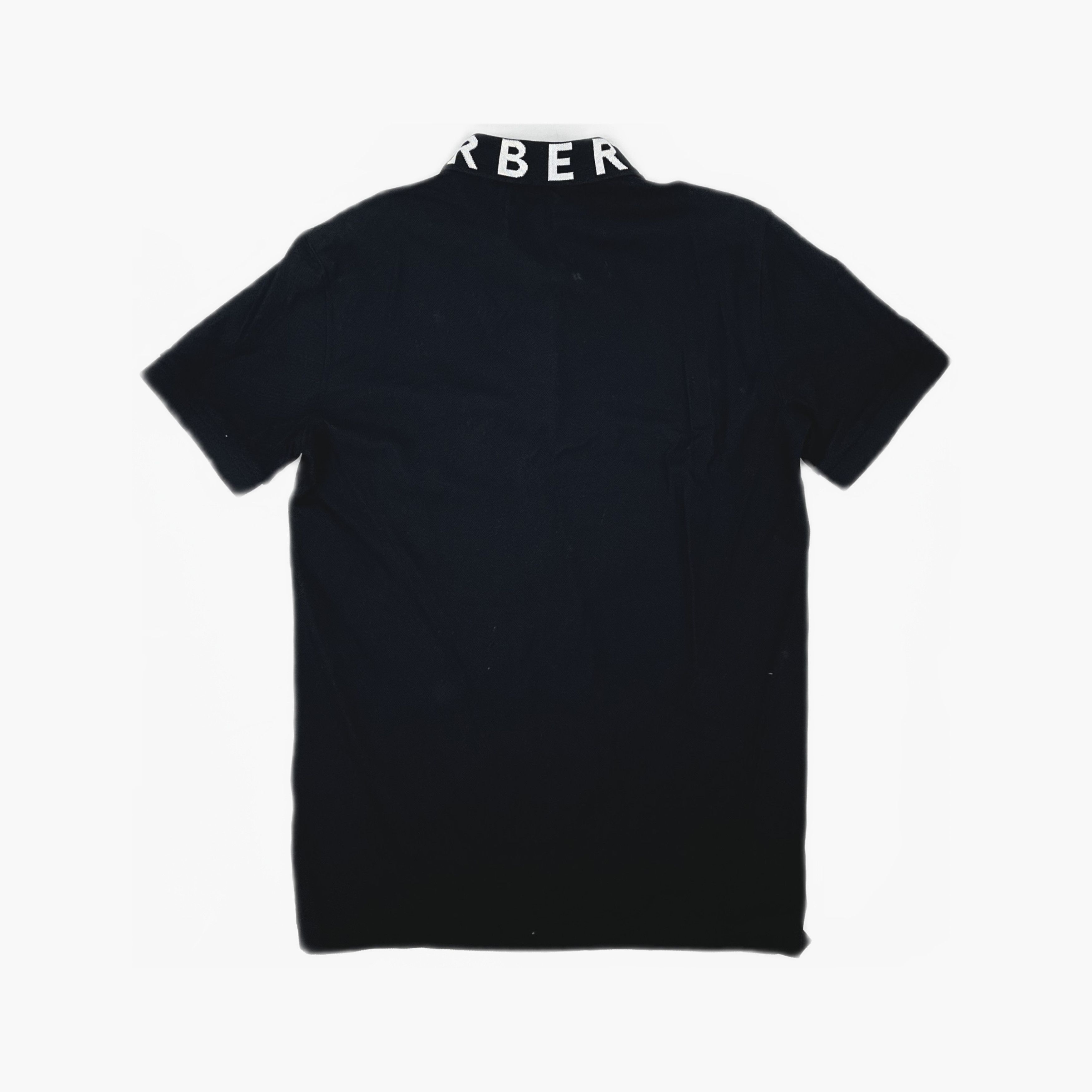 Burberry Burberry Logo Collar Polo Shirt Black Size M Size US M / EU 48-50 / 2 - 2 Thumbnail