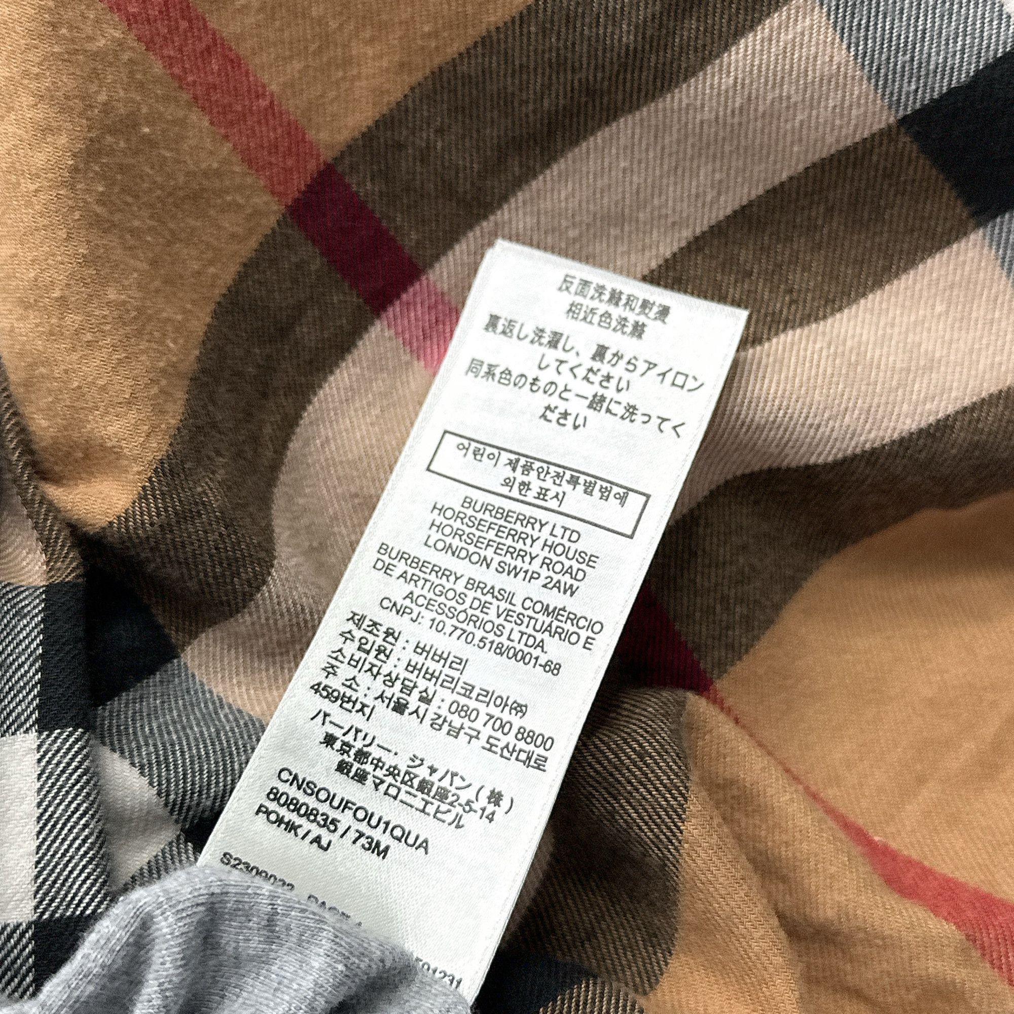 Burberry Burberry Check Lined Zip Hoodie Size XL Size US XL / EU 56 / 4 - 4 Thumbnail