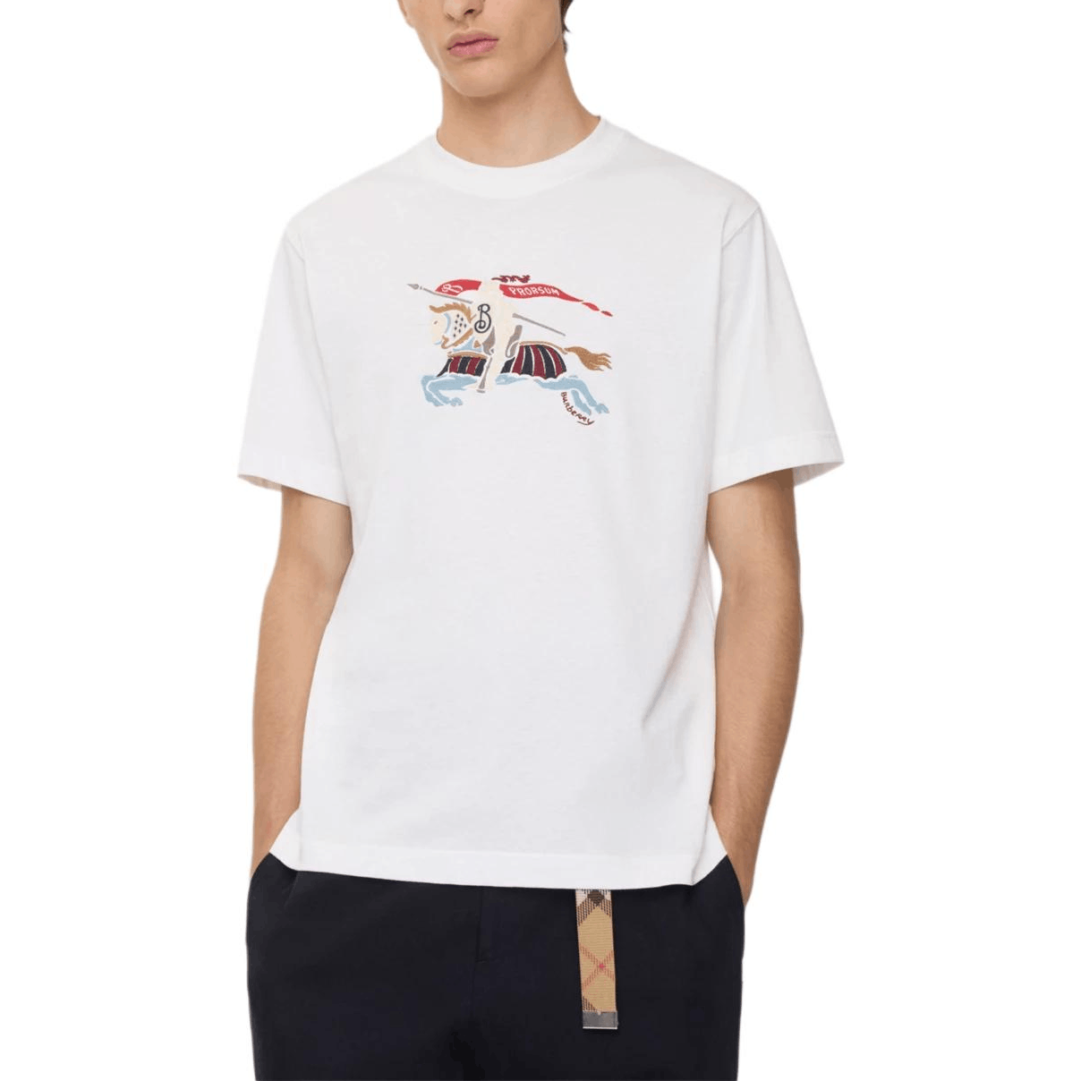 Burberry Burberry EKD Embroidered Cotton T-Shirt Size M Size US M / EU 48-50 / 2 - 5 Thumbnail