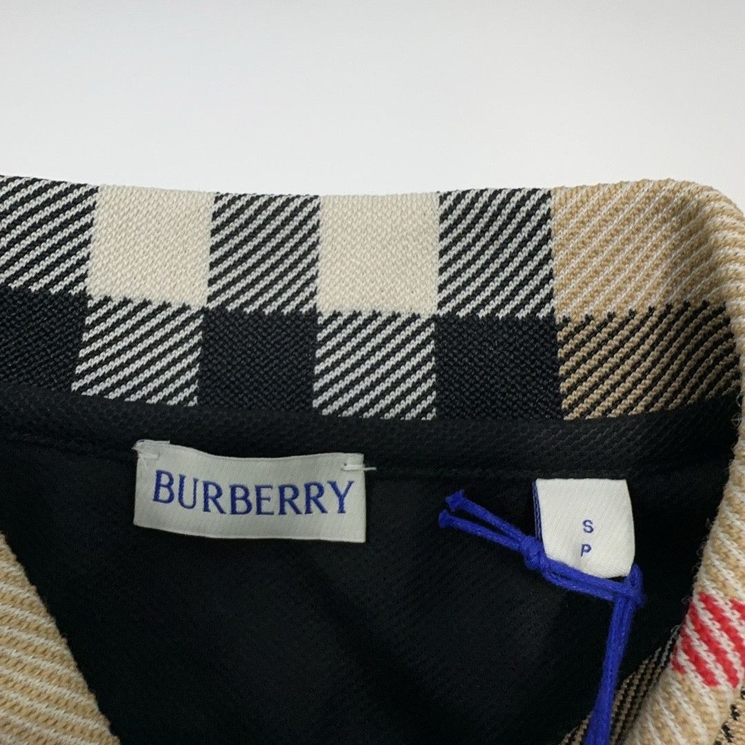 Burberry Burberry Check Collar Long Sleeve Polo Size S Size US S / EU 44-46 / 1 - 5 Thumbnail