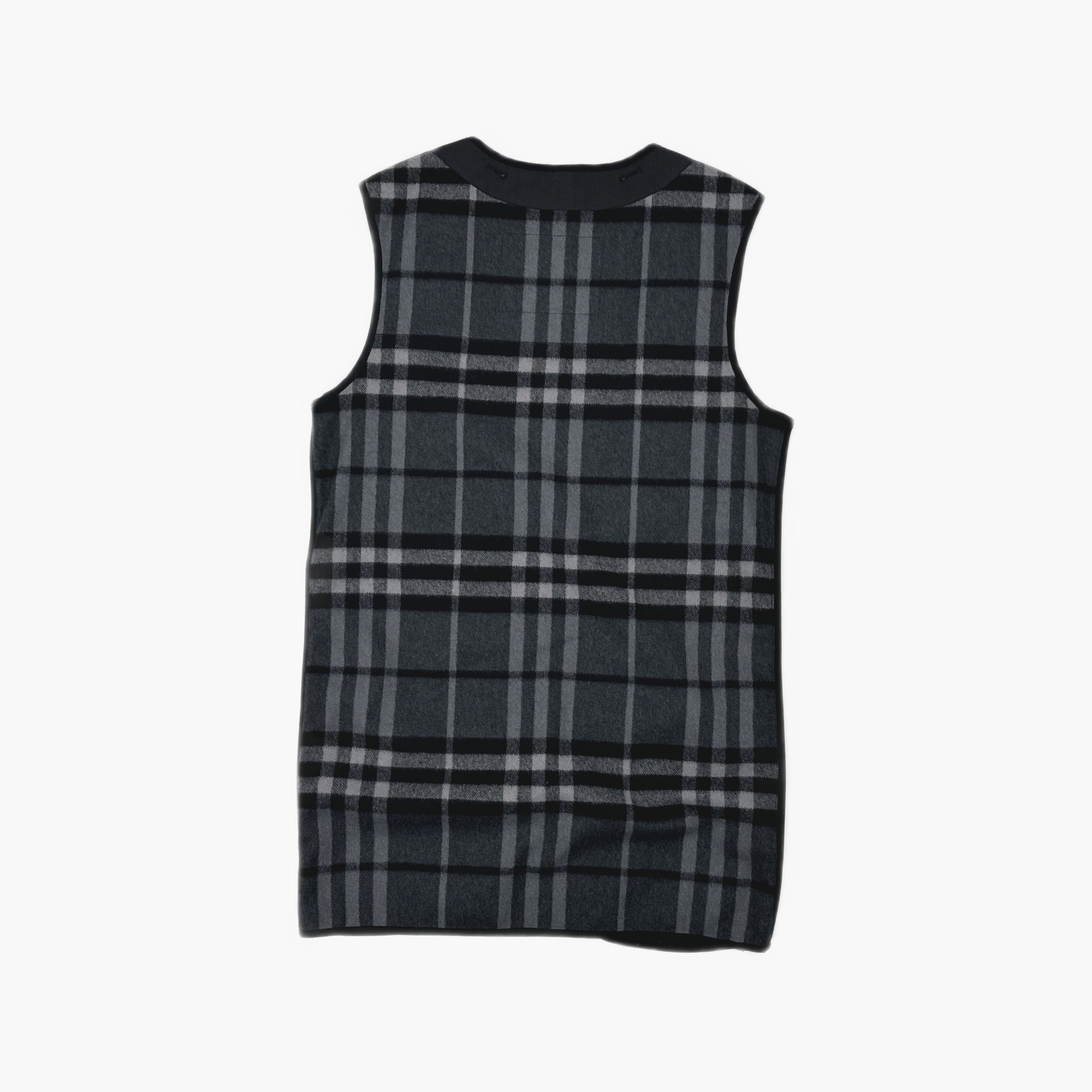 Burberry Burberry Check Wool Cashmere Vest Size 48 Size US M / EU 48-50 / 2 - 2 Thumbnail