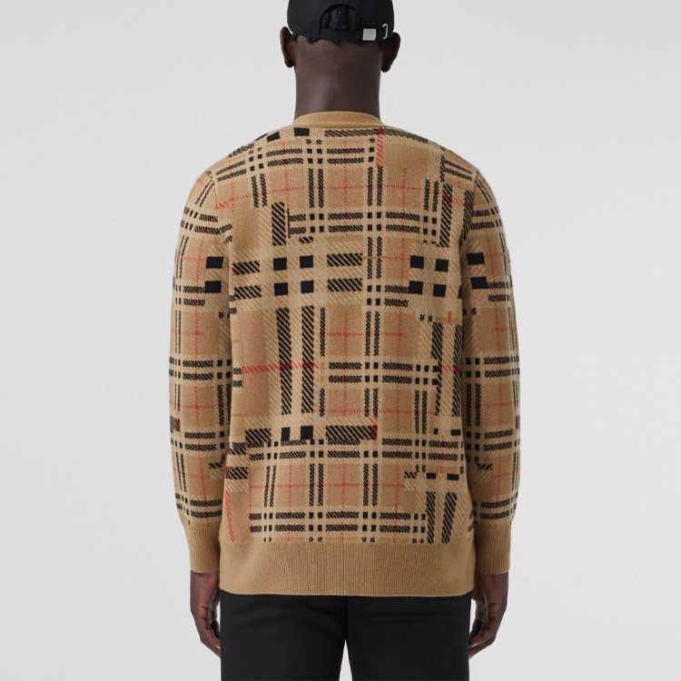 Burberry Burberry Check Cashmere Cardigan Size L Size US L / EU 52-54 / 3 - 6 Thumbnail