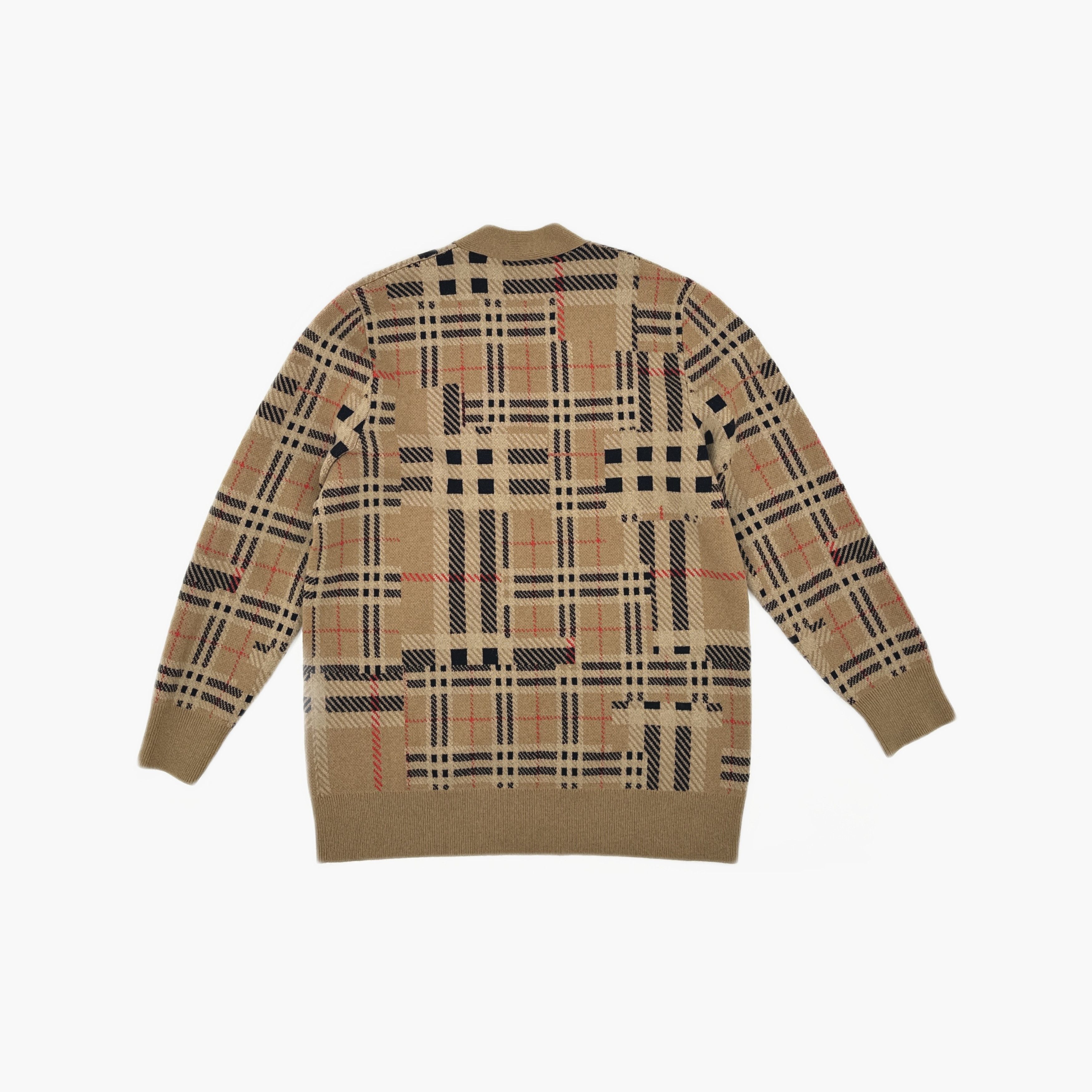 Burberry Burberry Check Cashmere Cardigan Size L Size US L / EU 52-54 / 3 - 2 Thumbnail