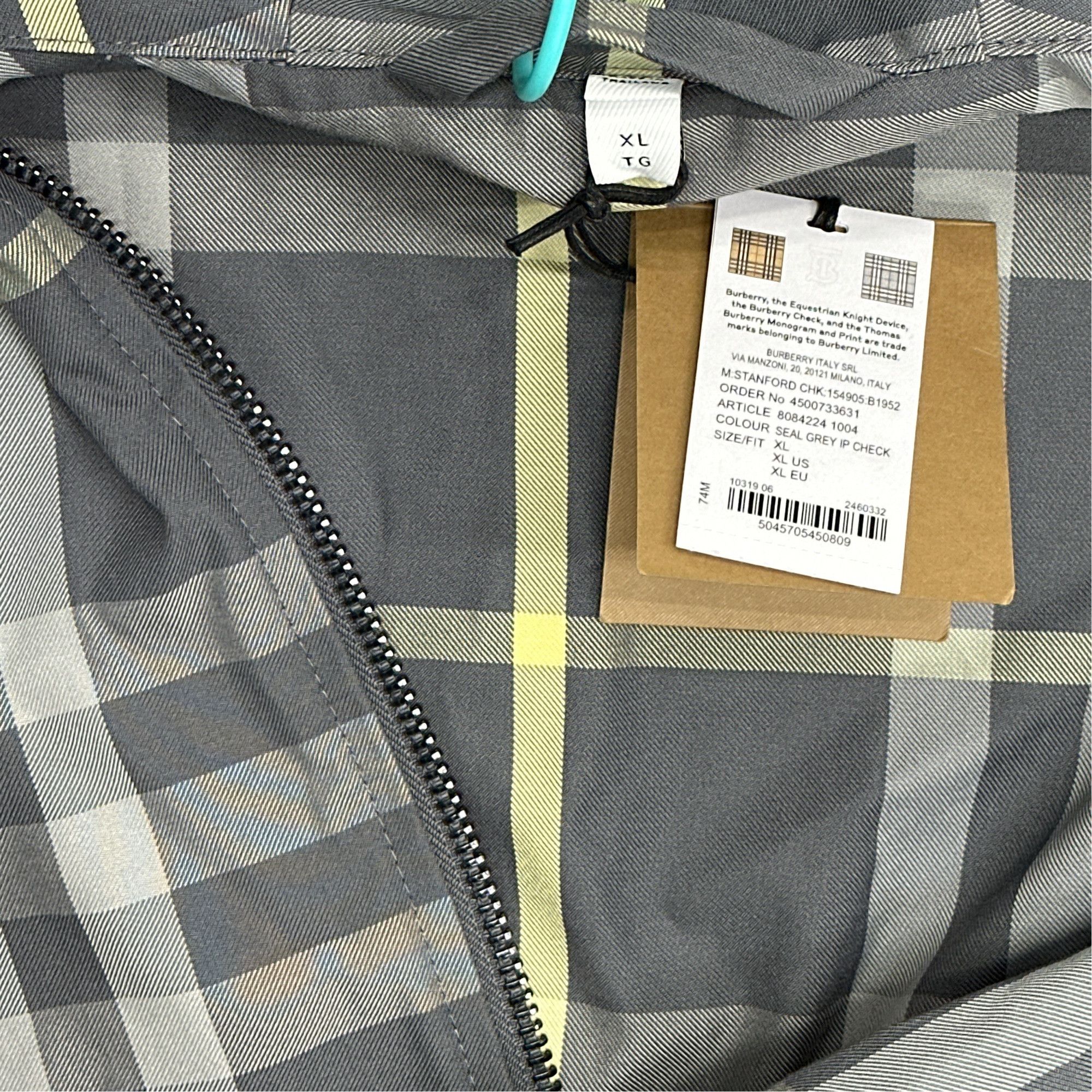 Burberry Burberry Check Hooded Zip Jacket Size XL Size US XL / EU 56 / 4 - 2 Thumbnail