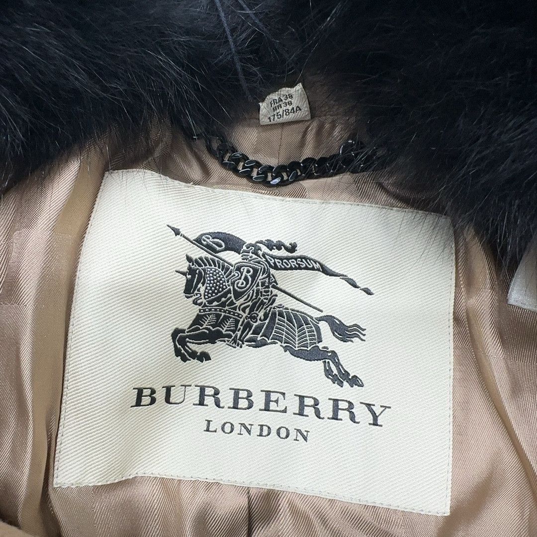 Burberry Burberry Fur Collar Coat Size 40 Size S / US 4 / IT 40 - 5 Thumbnail