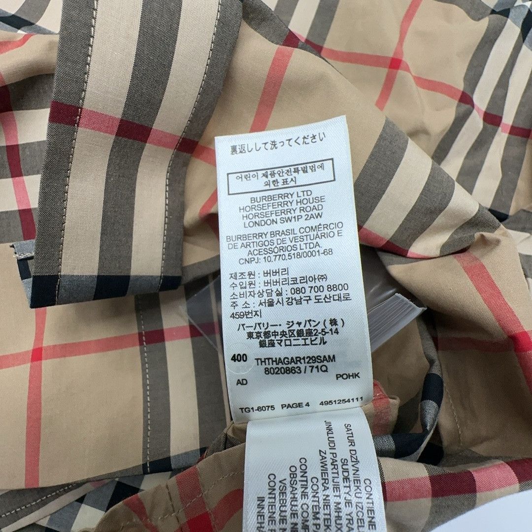 Burberry Burberry Check Cotton Shirt Size S Size US S / EU 44-46 / 1 - 3 Thumbnail