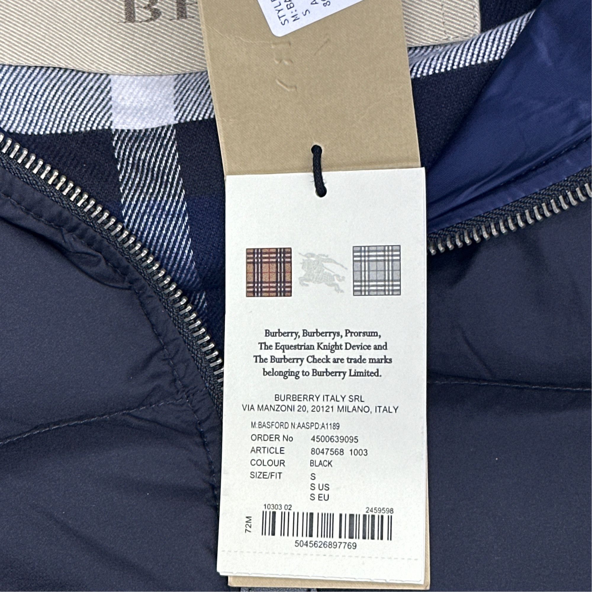 Burberry Burberry Quilted Down Jacket Size S Size US S / EU 44-46 / 1 - 3 Thumbnail
