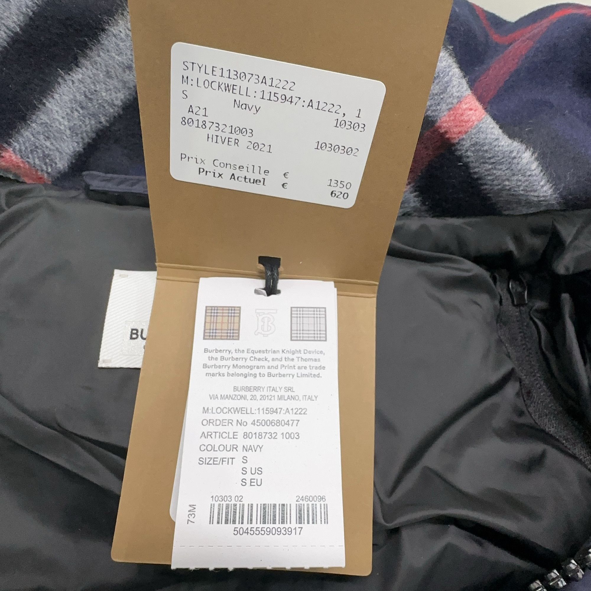 Burberry Burberry Lockwell Convertible Down Jacket Size S Size US S / EU 44-46 / 1 - 4 Thumbnail