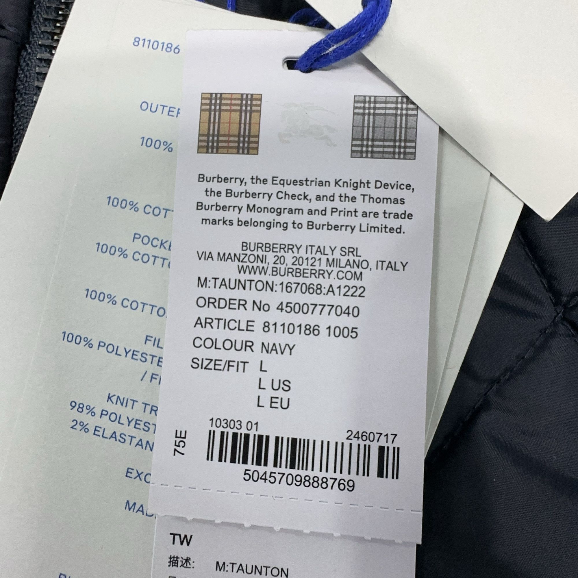 Burberry Burberry Quilted Nylon Jacket Size L Size US L / EU 52-54 / 3 - 3 Thumbnail