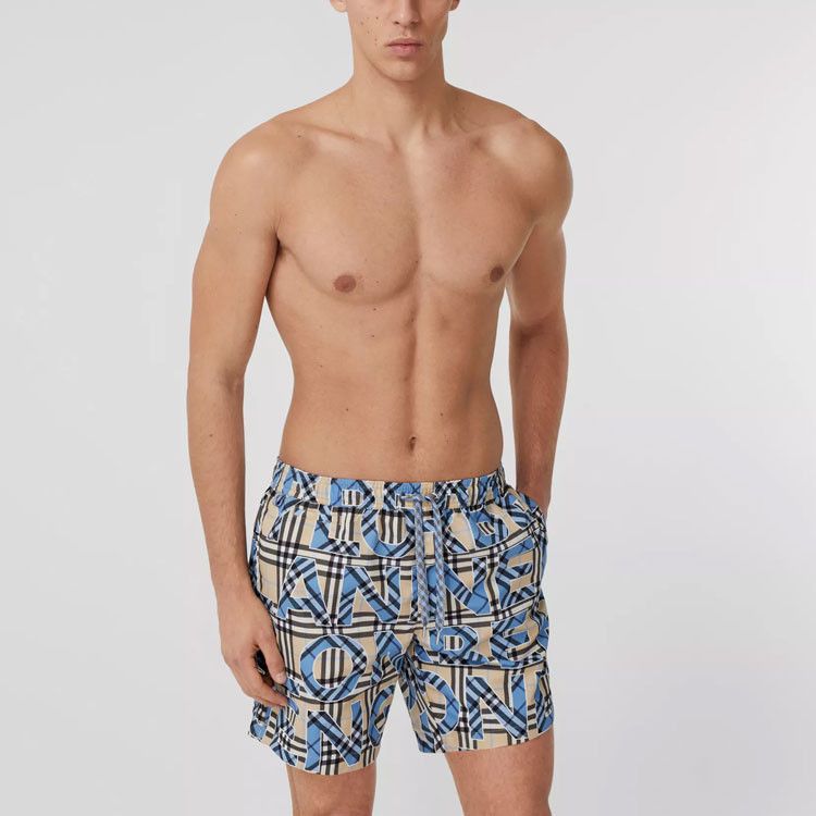 Burberry Burberry Check Logo Print Swim Shorts Size L Size US 34 / EU 50 - 10 Thumbnail