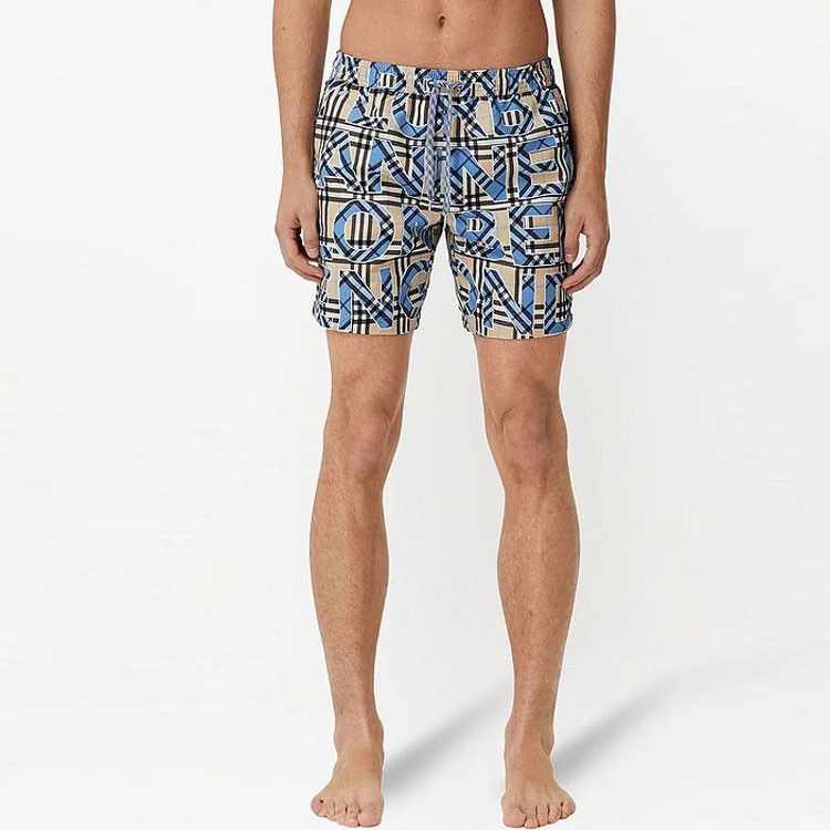 Burberry Burberry Check Logo Print Swim Shorts Size L Size US 34 / EU 50 - 12 Thumbnail
