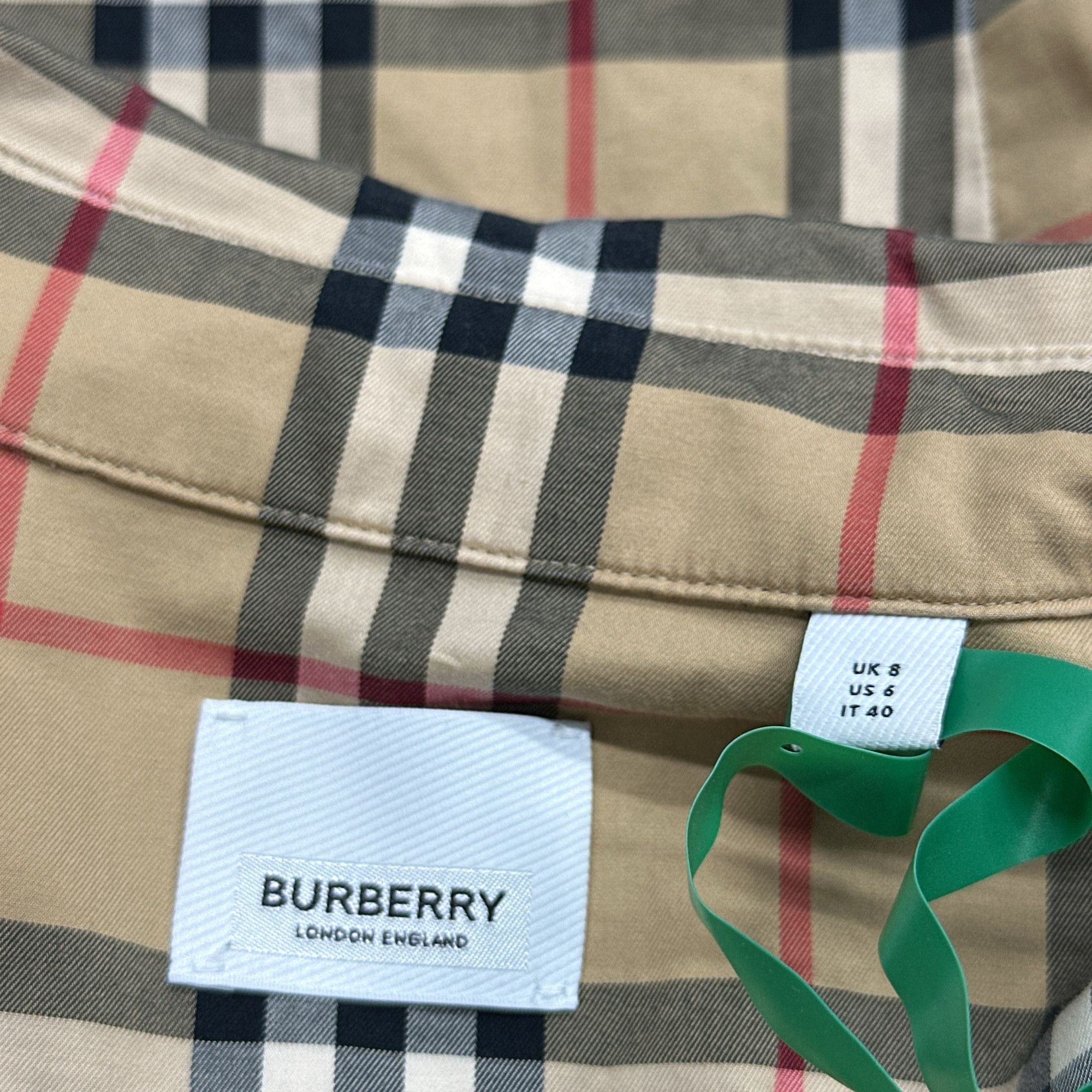 Burberry Burberry Classic Check Button Up Shirt Size 6 Size M / US 6-8 / IT 42-44 - 3 Thumbnail