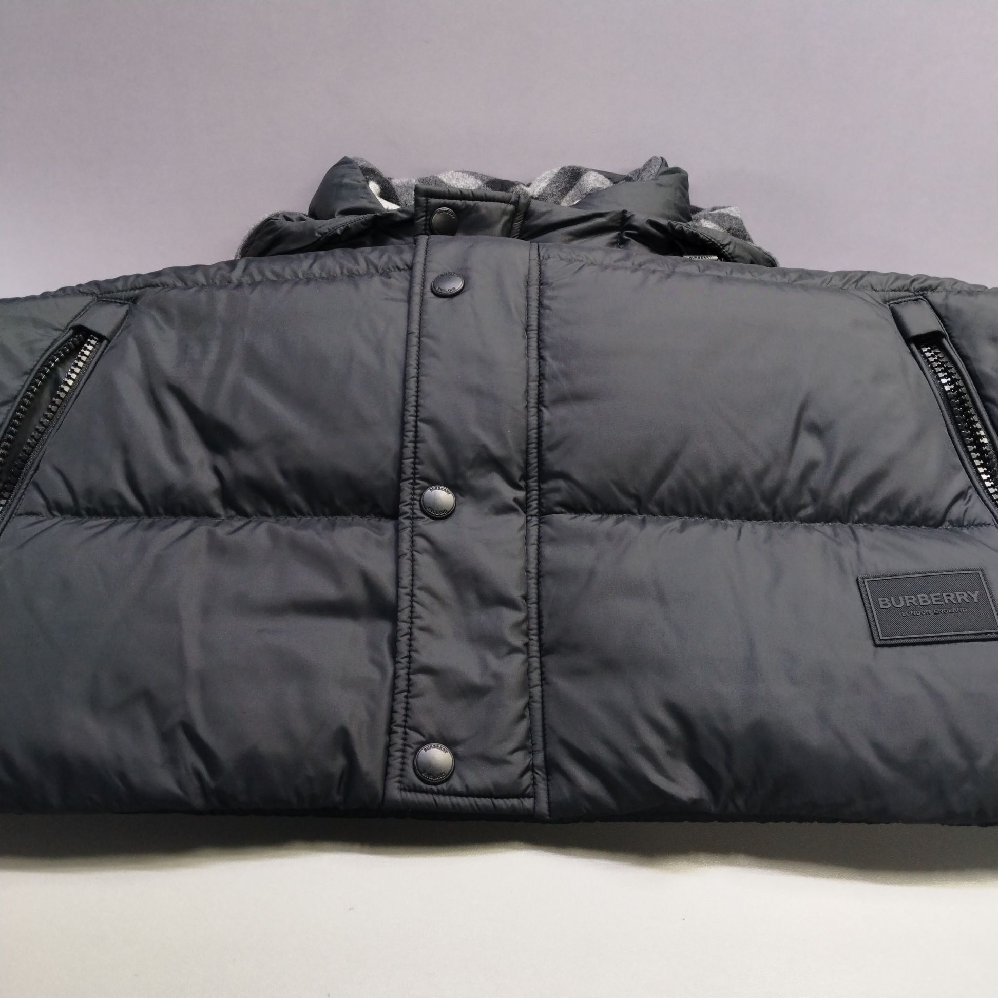 Burberry Burberry Hooded Logo Puffer Jacket Size M Size US M / EU 48-50 / 2 - 12 Thumbnail